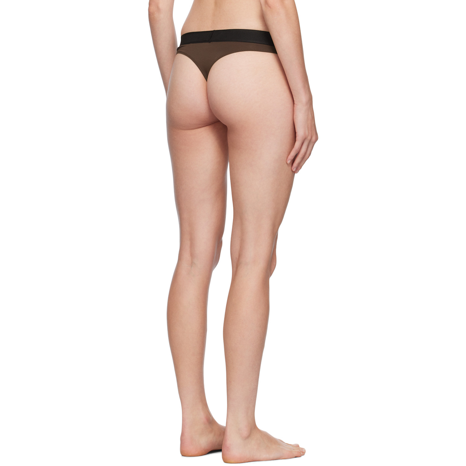  Tom Ford Brown Modal Signature Thong 