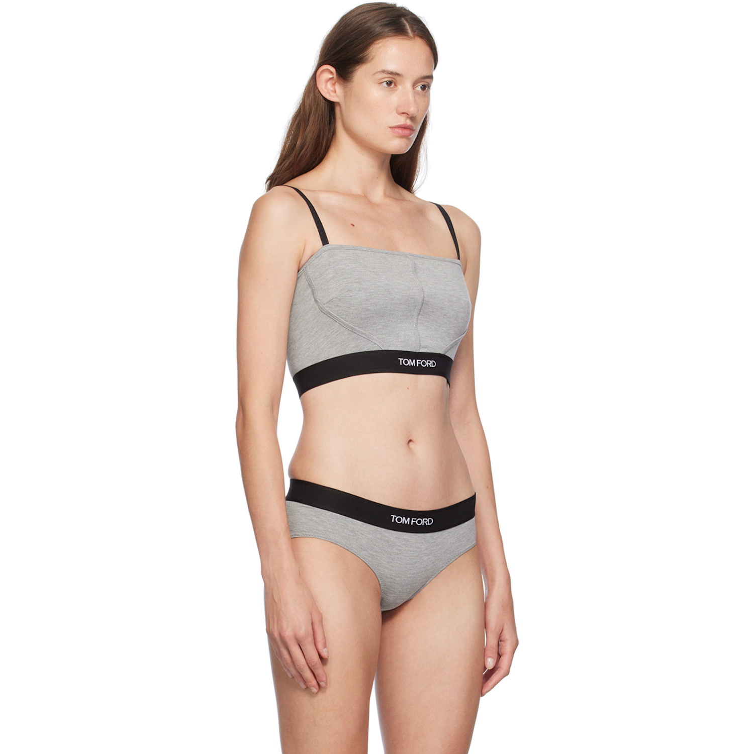  Tom Ford Gray Modal Signature Camisole 