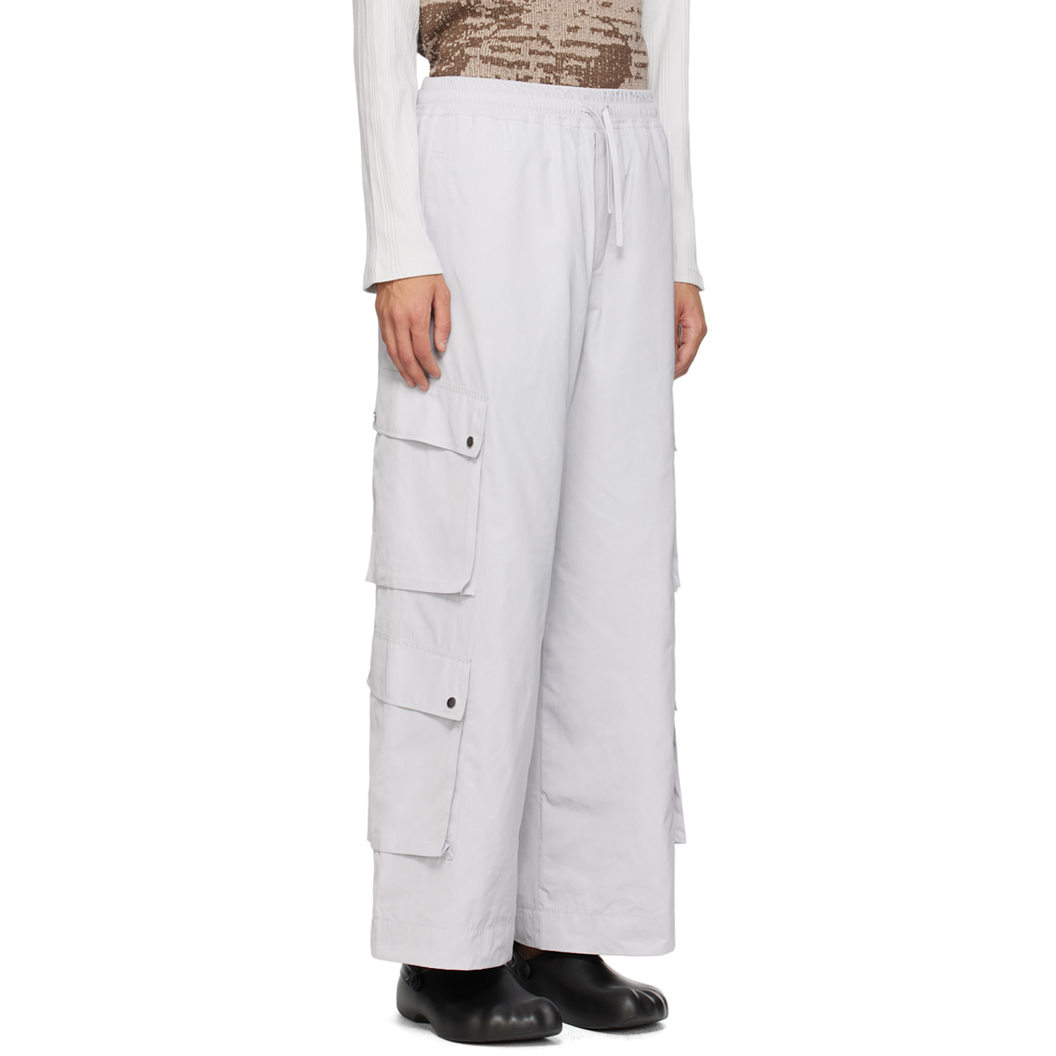  Fffpostalservice Ssense Exclusive Gray Cargo Pants 