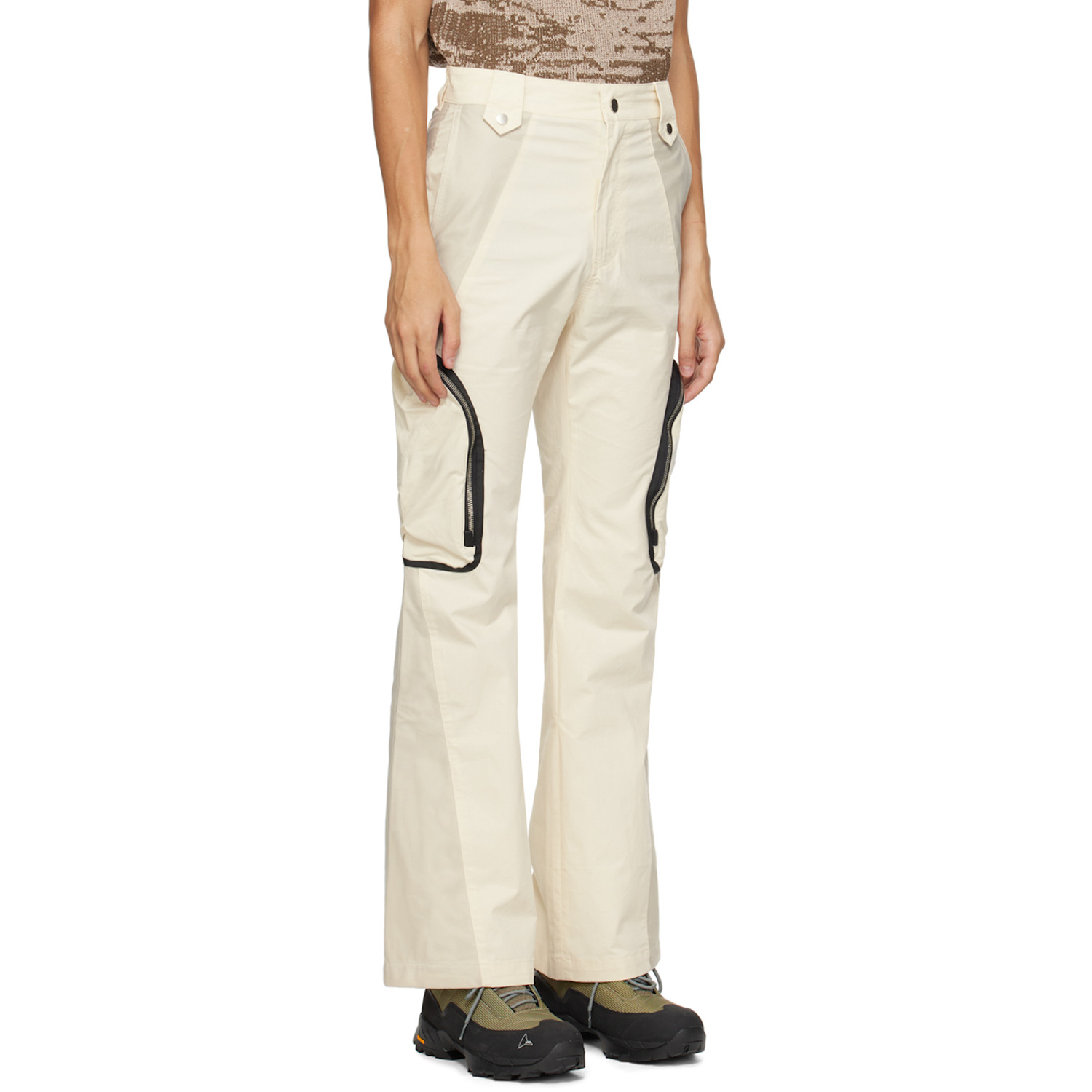  Fffpostalservice Off-white Paneled Cargo Pants 