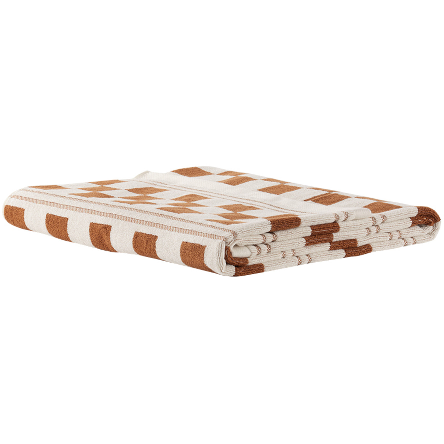  Baina Off-white & Orange Busby Pool Towel 