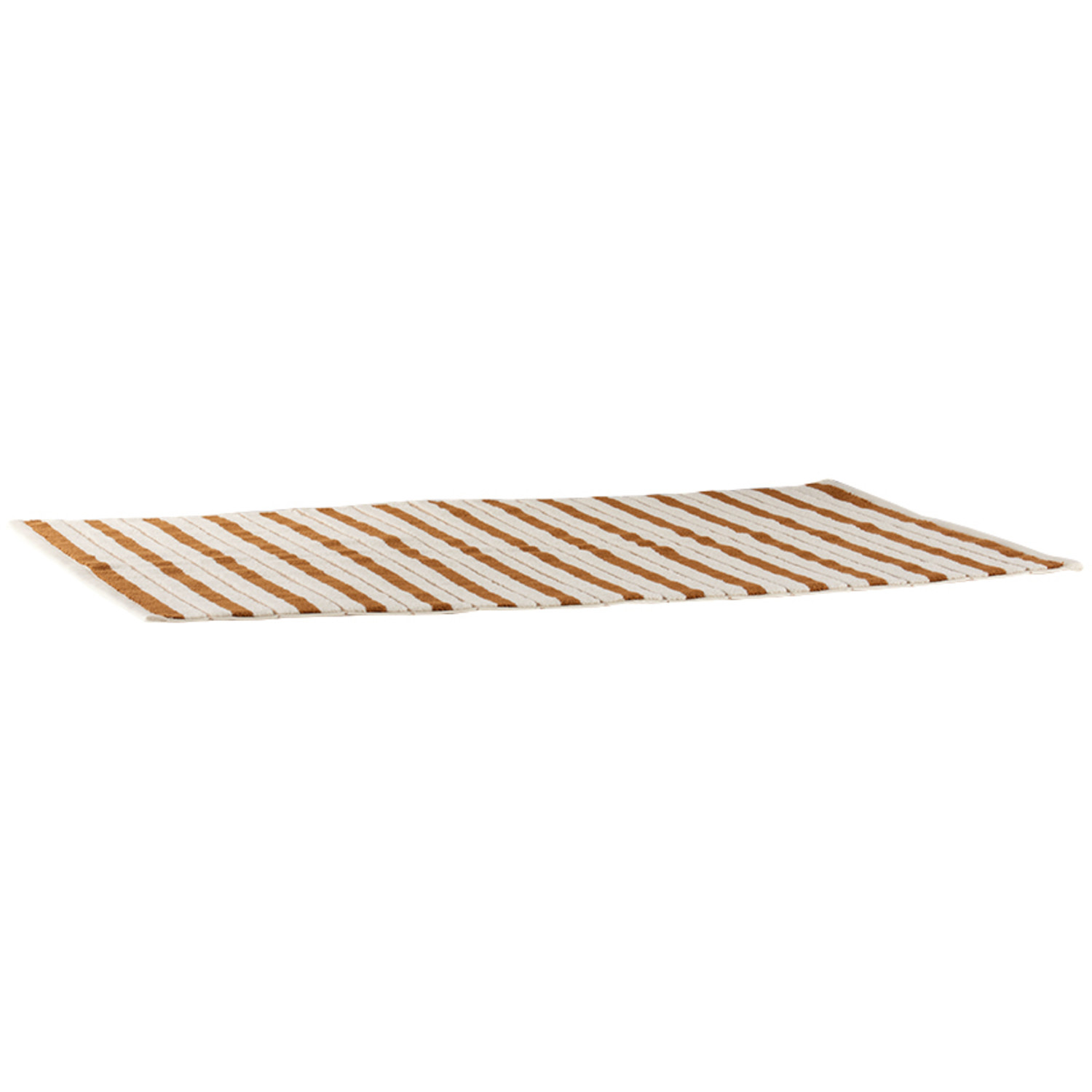  Baina Off-white & Orange Echo Bath Mat 