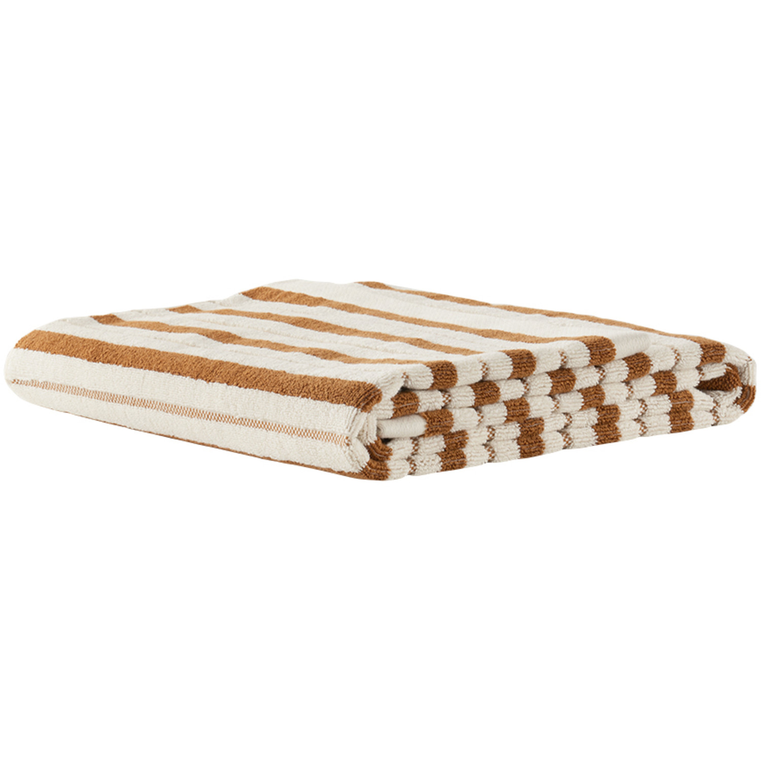  Baina Off-white & Orange Franklin Bath Towel 