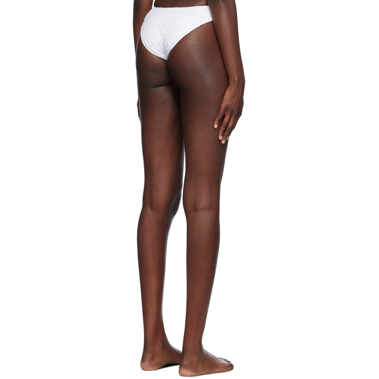  Frankies Bikinis White Dove Classic Bikini Bottom 