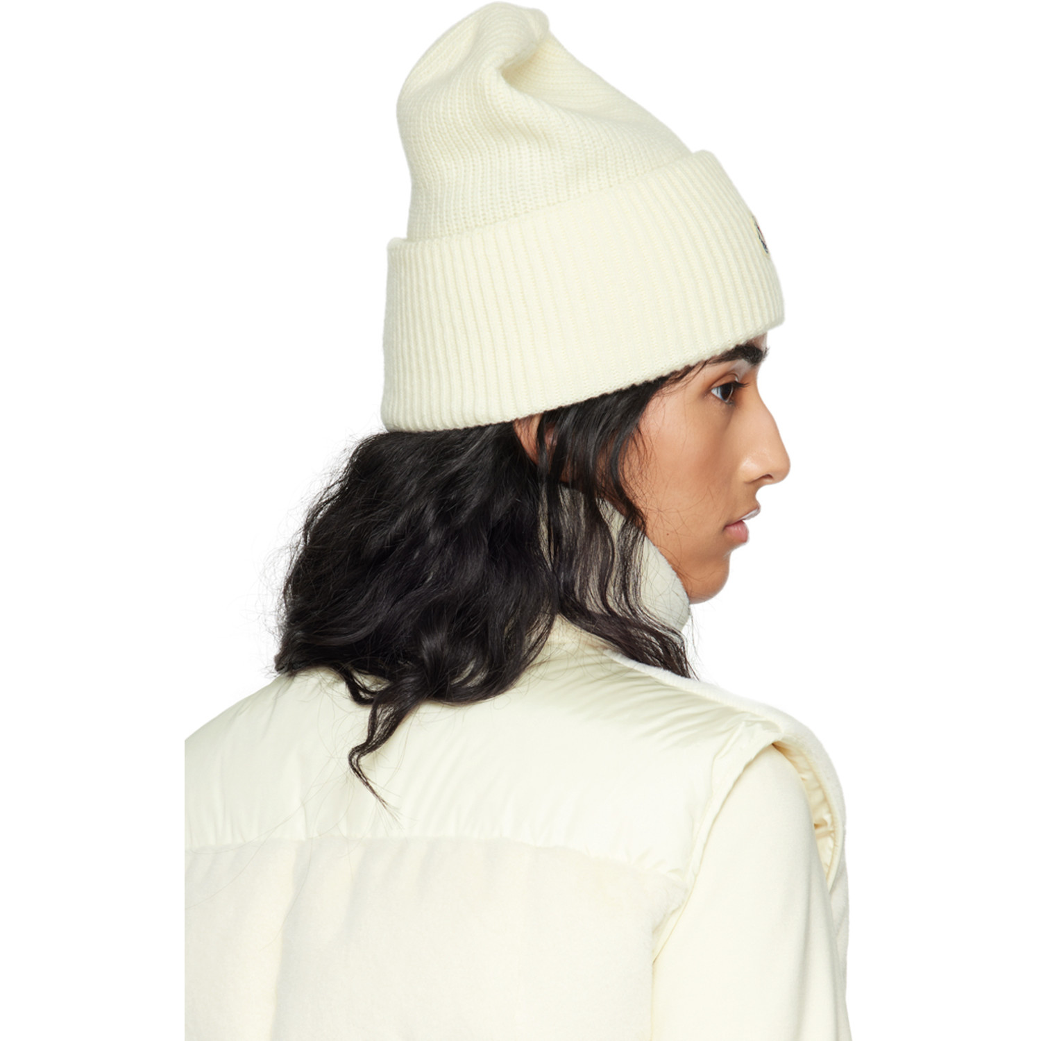  Moncler Off-white Wool Beanie 