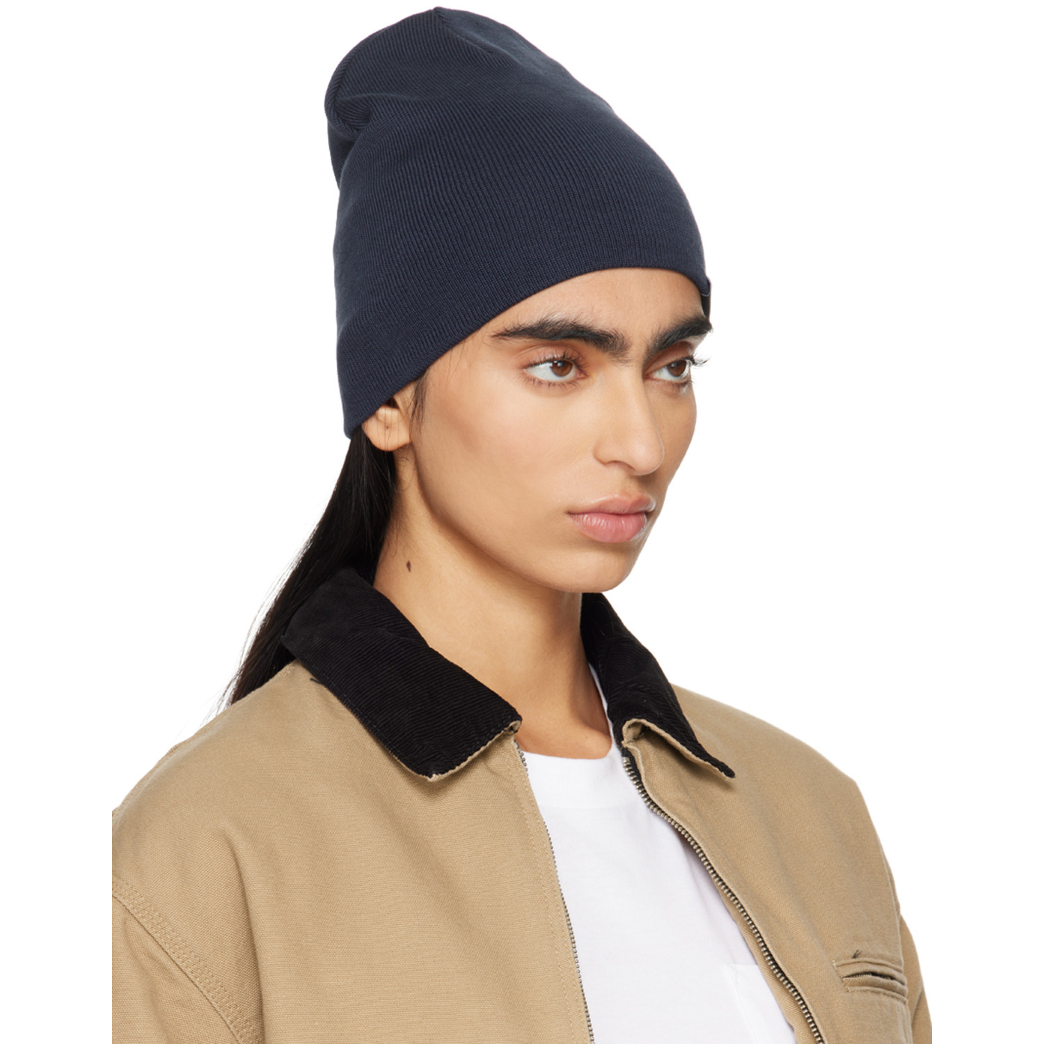  Carhartt Work In Progress Navy Scripter Beanie 