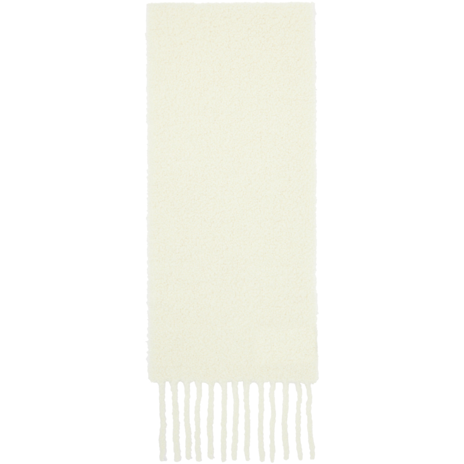  Moncler Off-white Fringed Scarf 