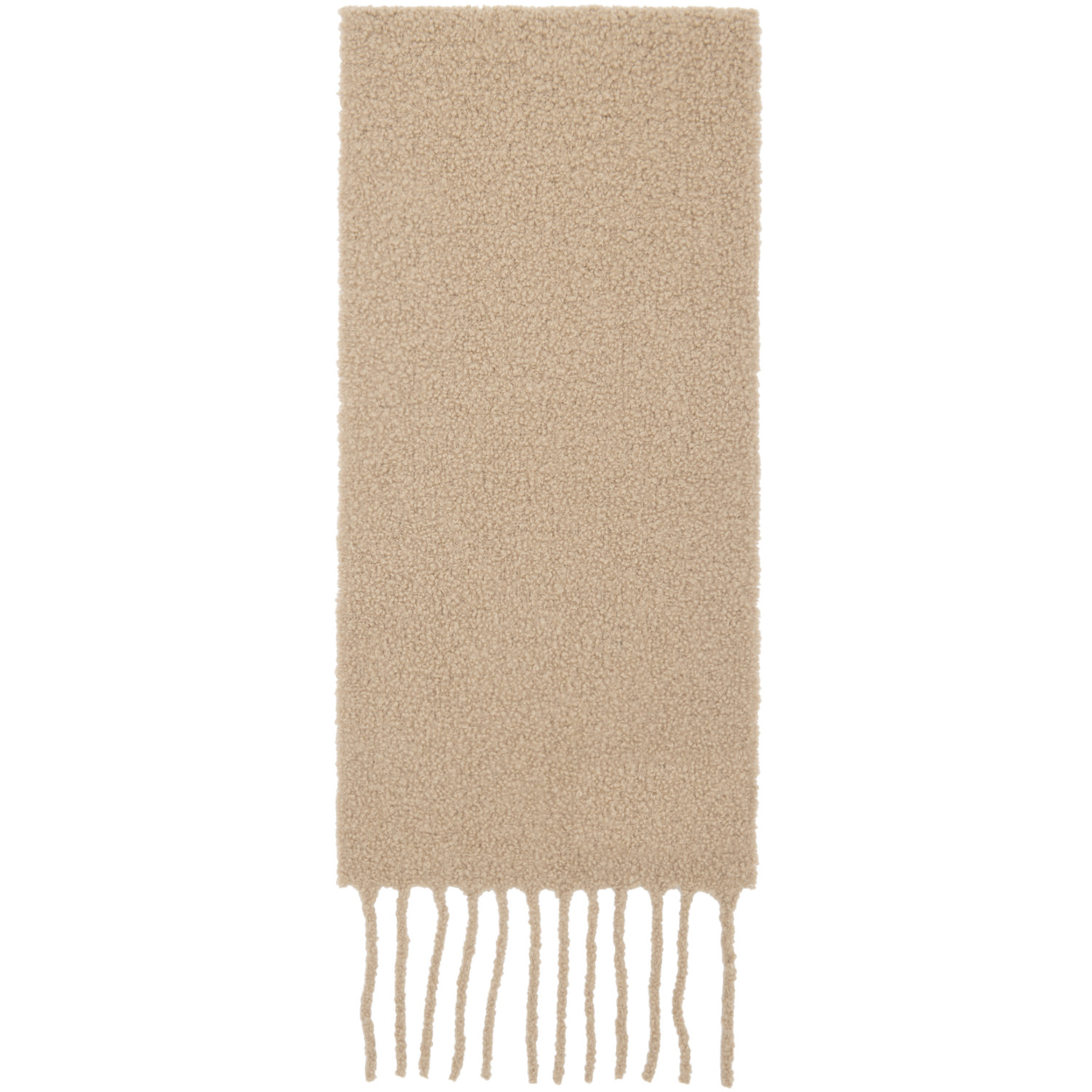  Moncler Beige Fringed Scarf 