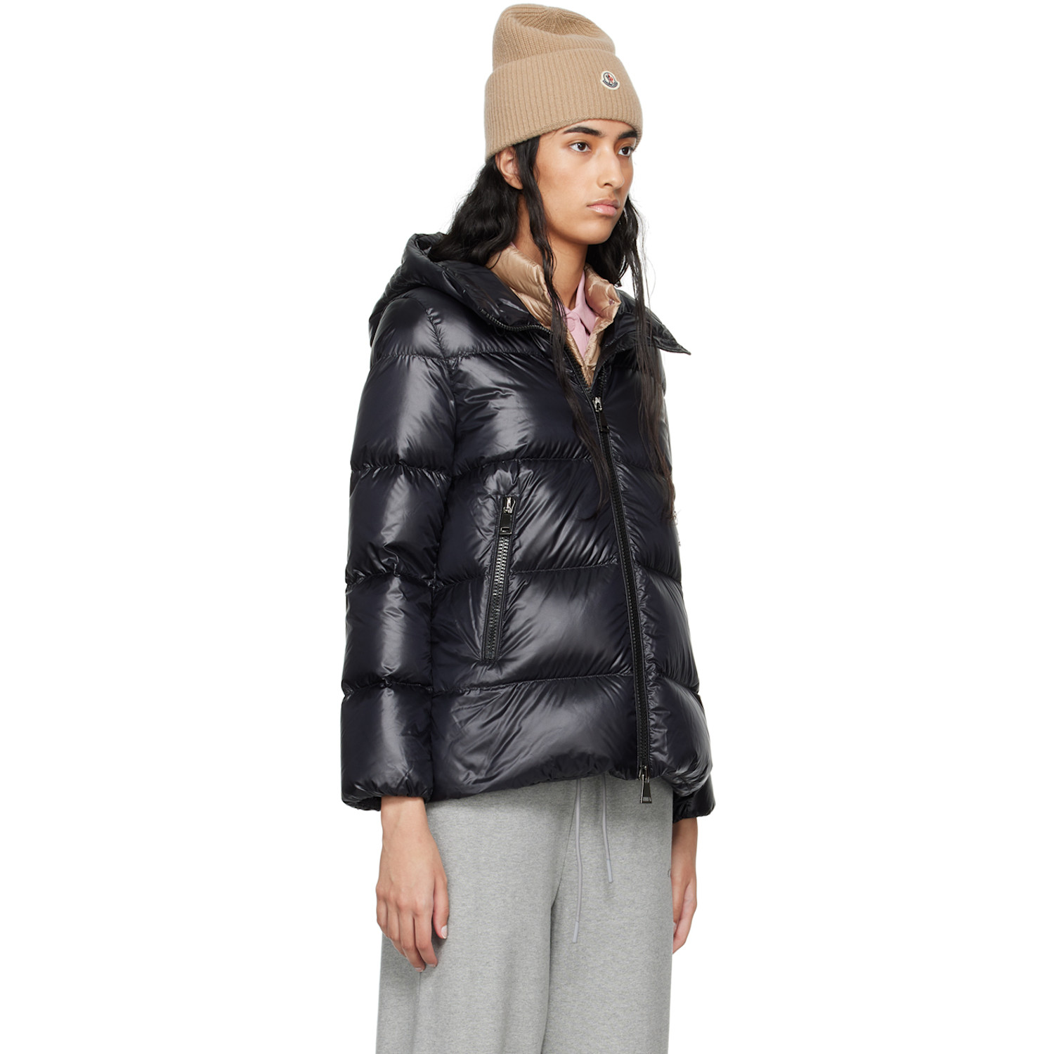  Moncler Black Seritte Short Down Jacket 