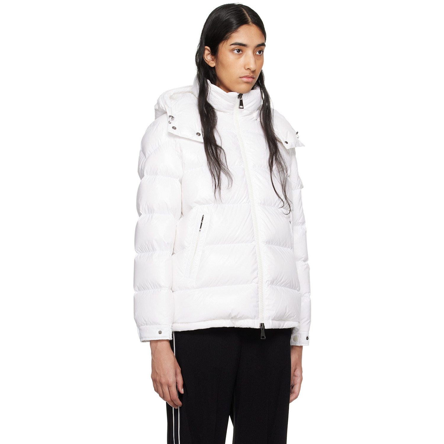  Moncler White Maire Short Down Jacket 
