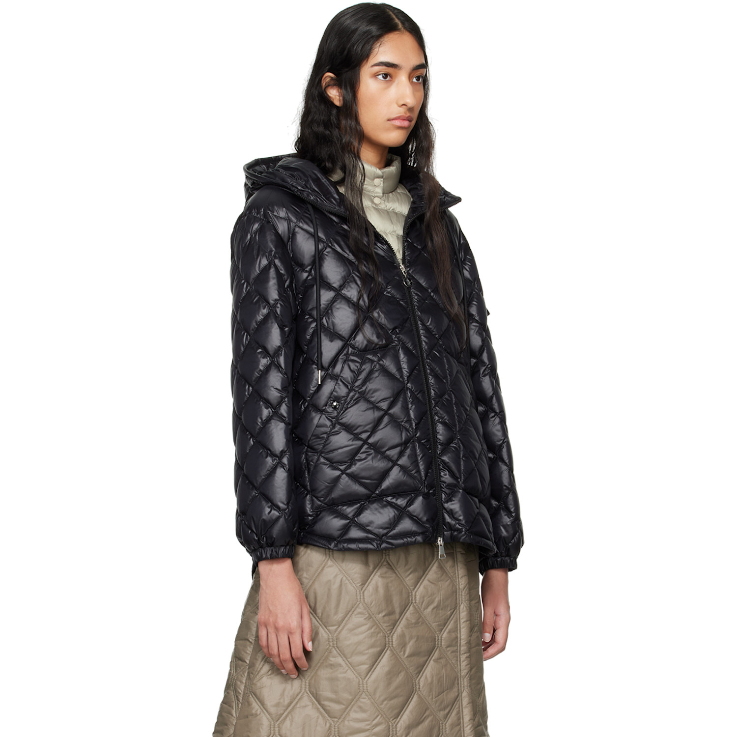  Moncler Black Hooded Down Jacket 