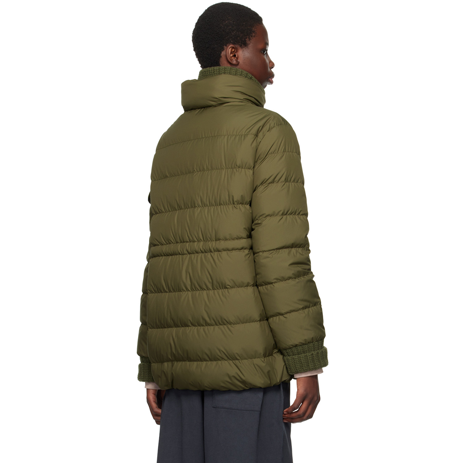 Moncler Green Baux Short Down Jacket 