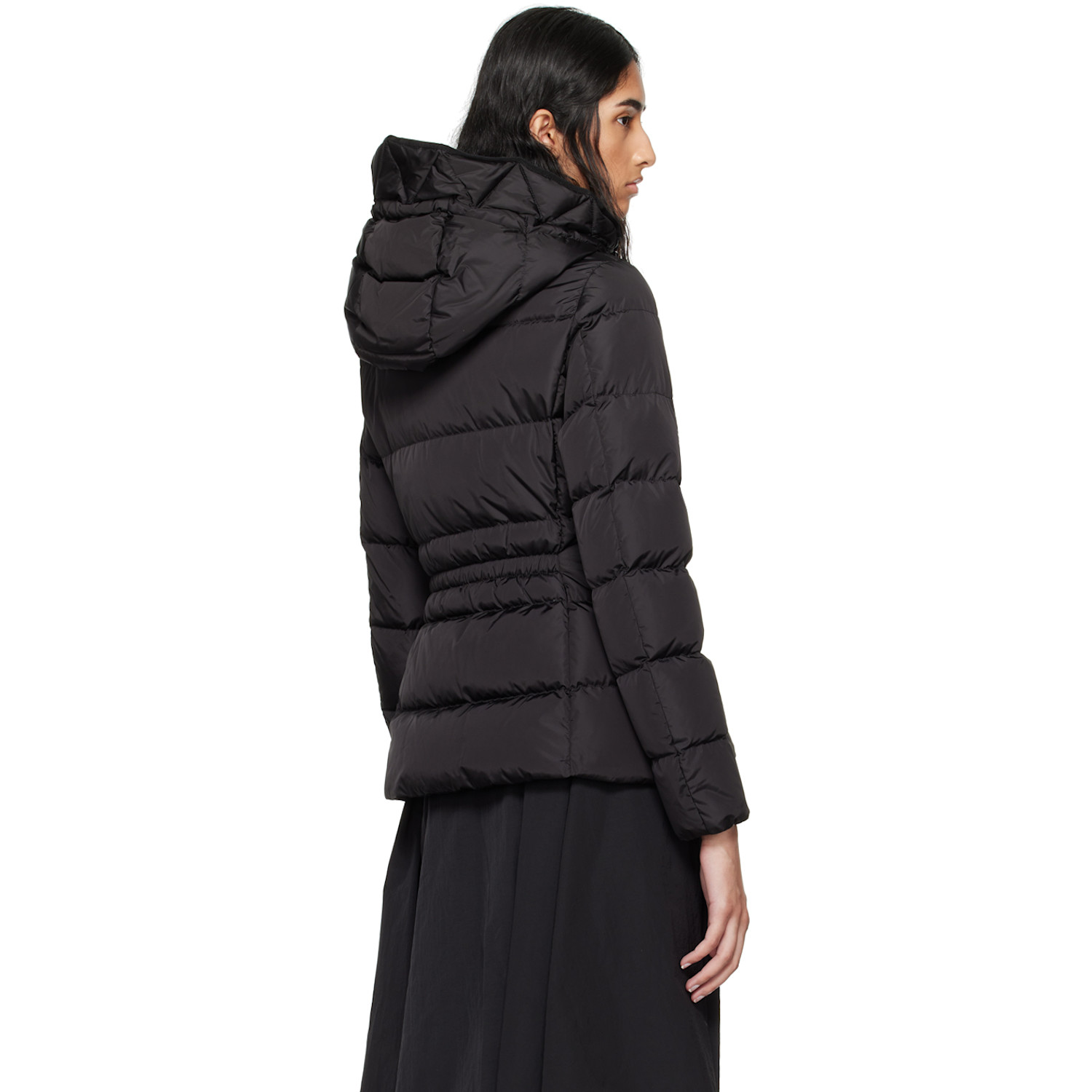 Moncler Black Avoce Short Down Jacket 