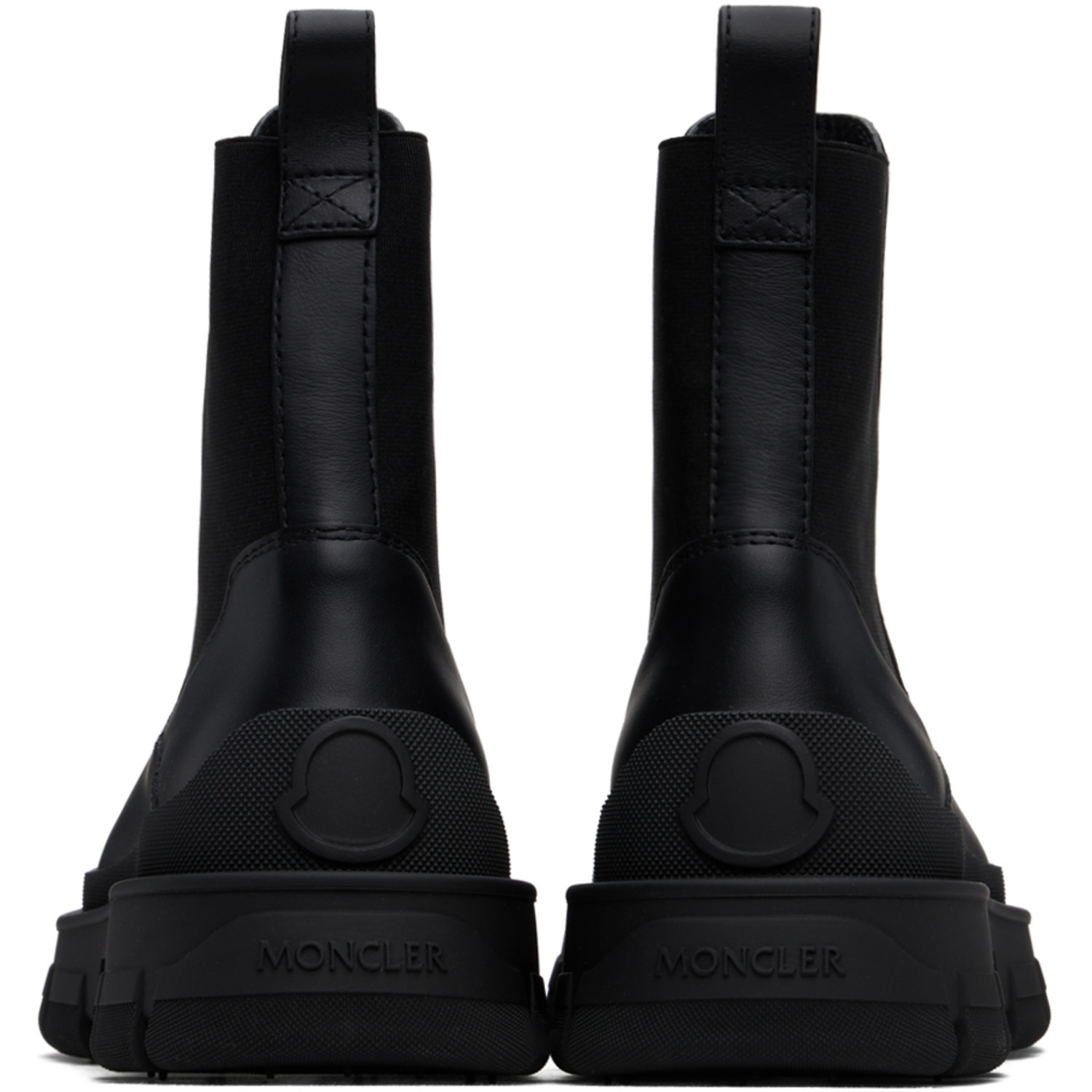  Moncler Black Hevea Chelsea Boots 