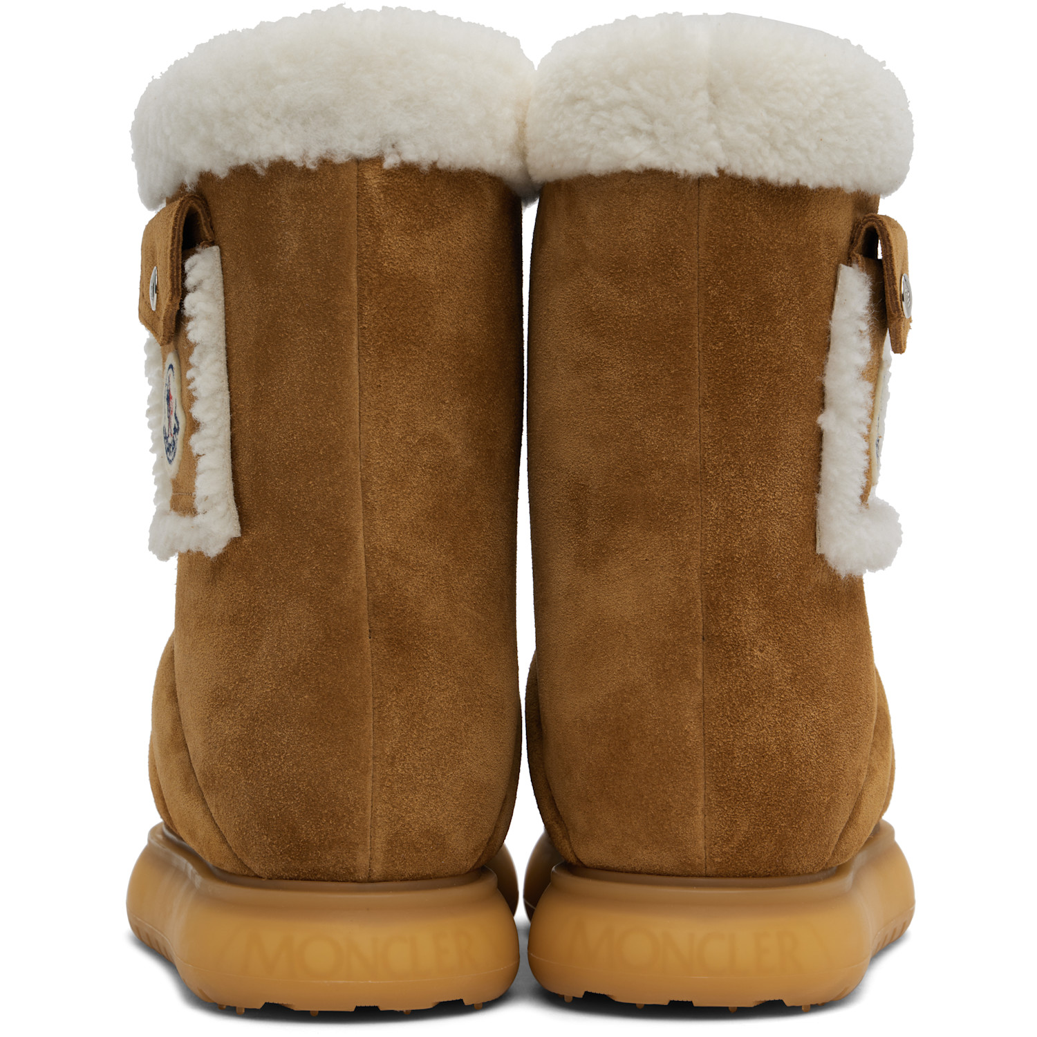  Moncler Tan Gaia Pocket Mid Snow Boots 