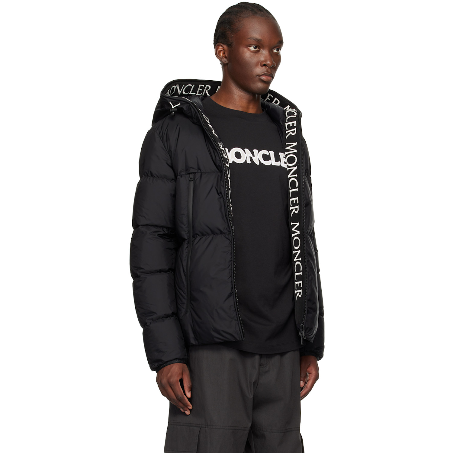  Moncler Black Montcla Short Down Jacket 