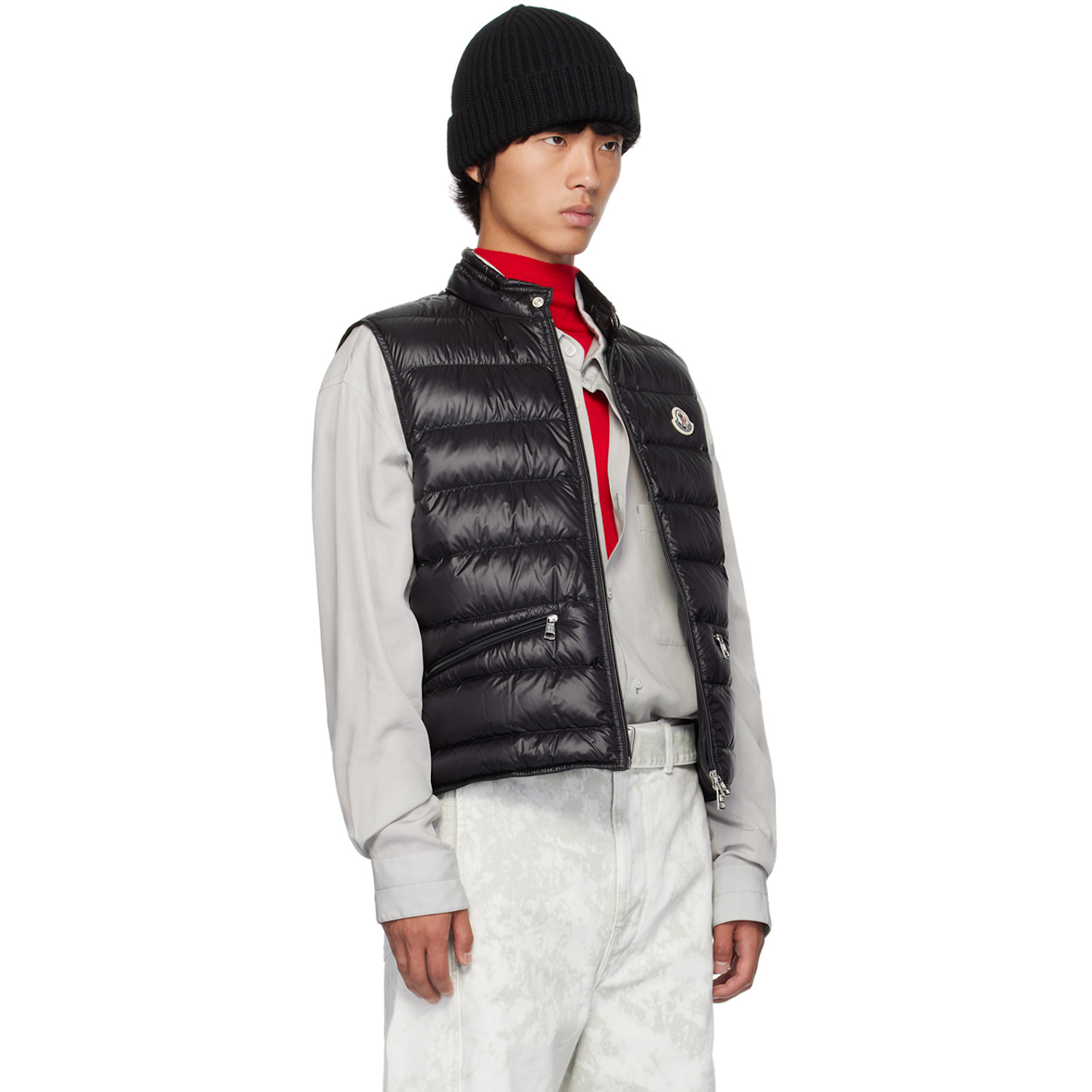  Moncler Black Gui Down Vest 