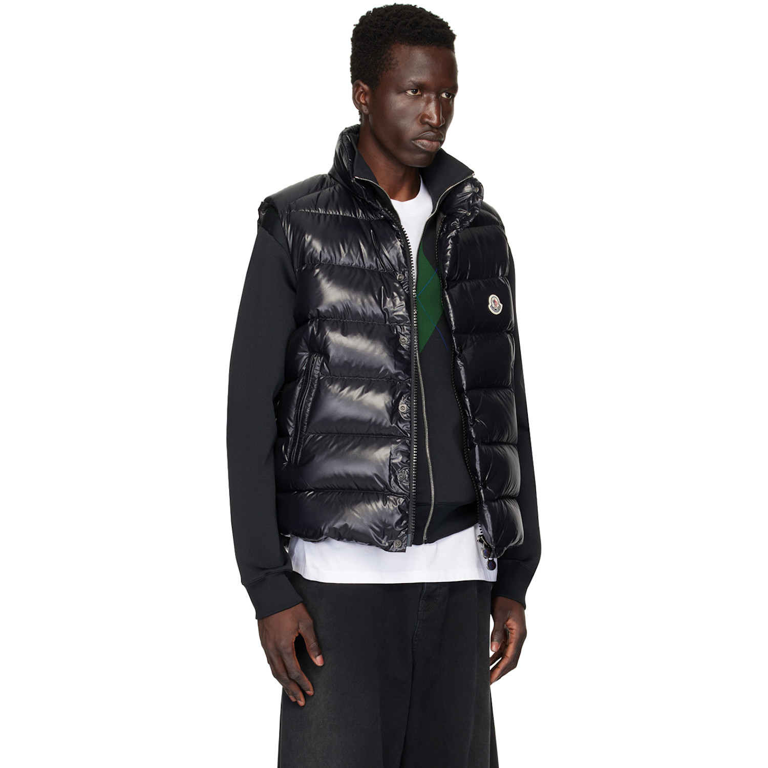  Moncler Black Tibb Down Vest 