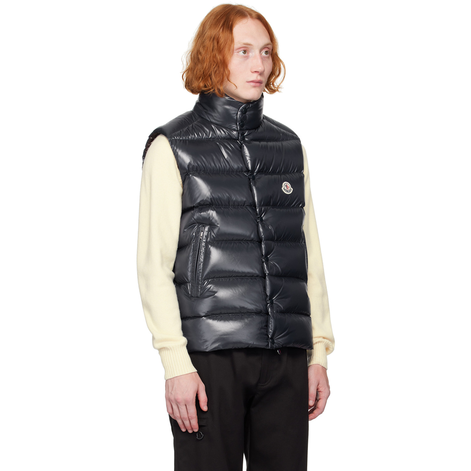  Moncler Navy Tibb Down Vest 