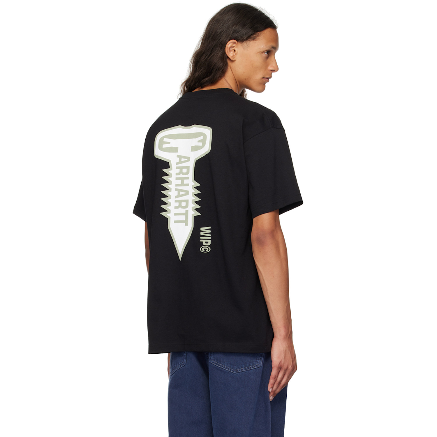  Carhartt Work In Progress Black Cross Screw T-shirt 