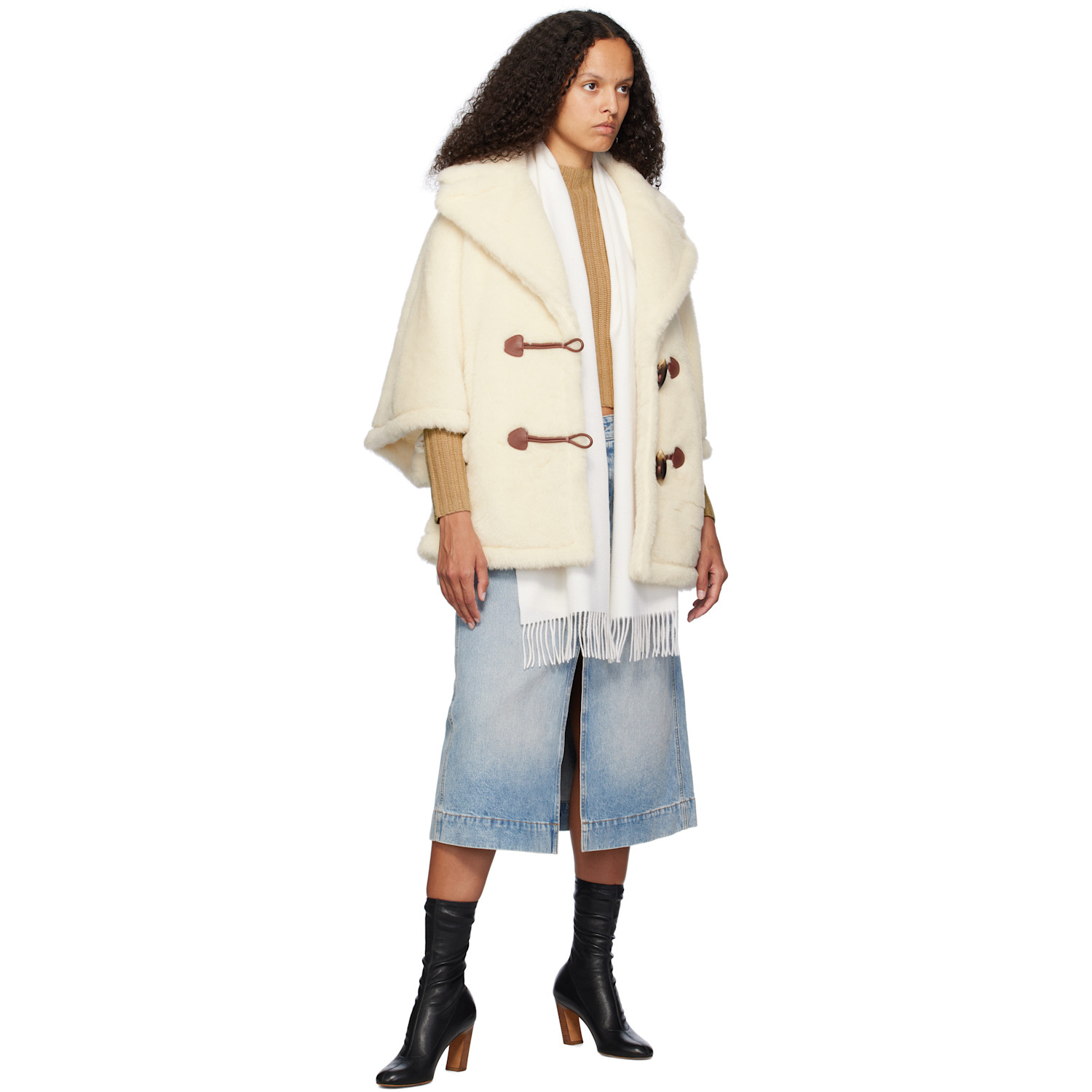  Max Mara Off-white Wsdalia Scarf 