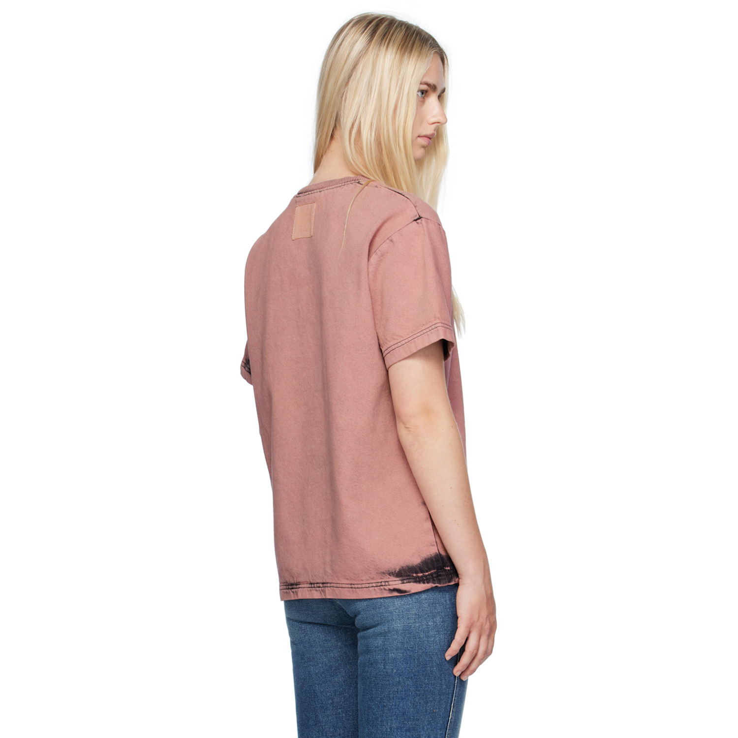  Moschino Jeans Pink Bleached T-shirt 