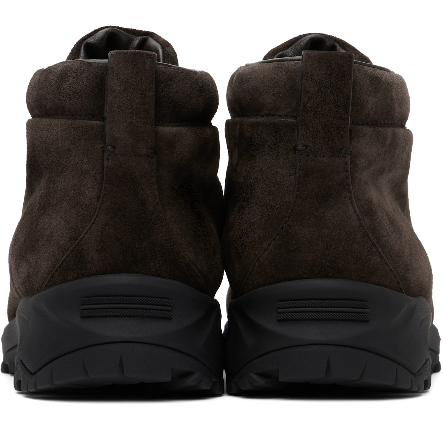  Zegna Brown Triple Stitch Sneakers 