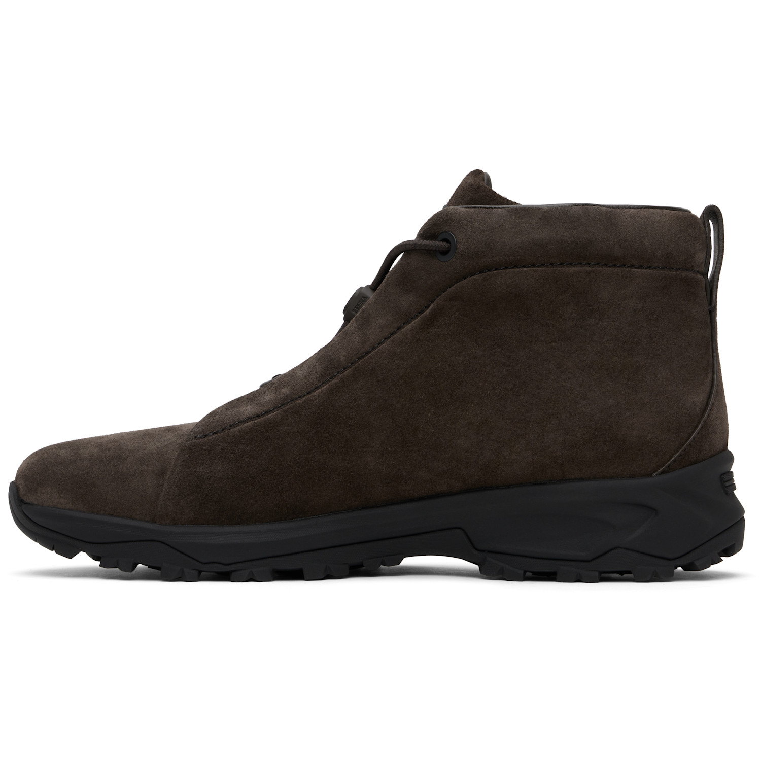  Zegna Brown Triple Stitch Sneakers 