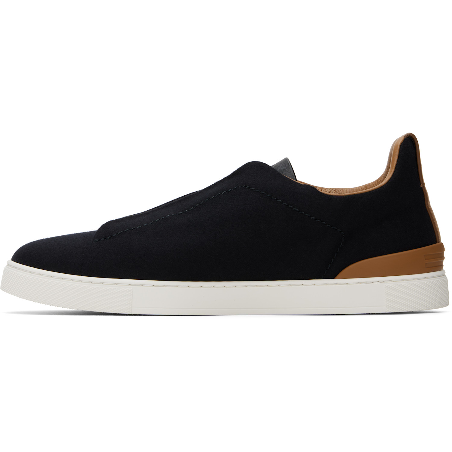  Zegna Black #usetheexisting Wool Triple Stitch Sneakers 