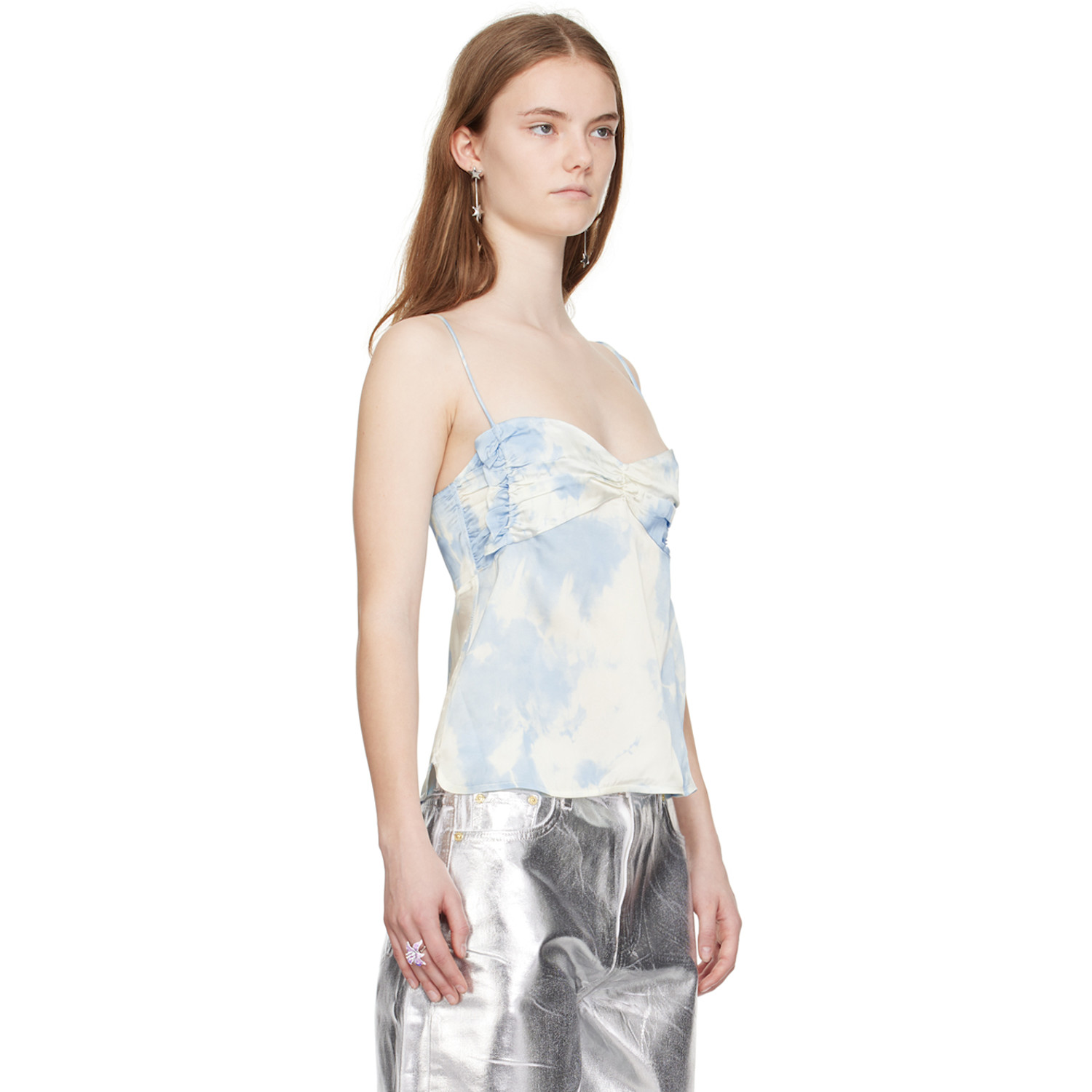  Ganni Blue Printed Camisole 
