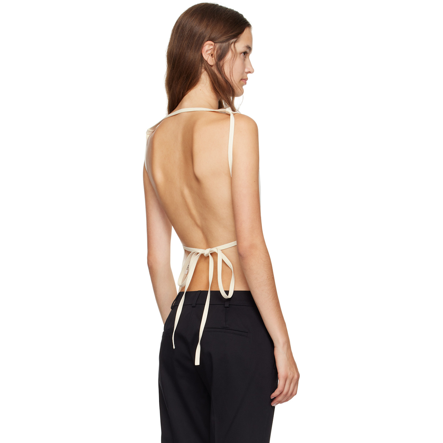  Róhe Off-white Open Back Tank Top 