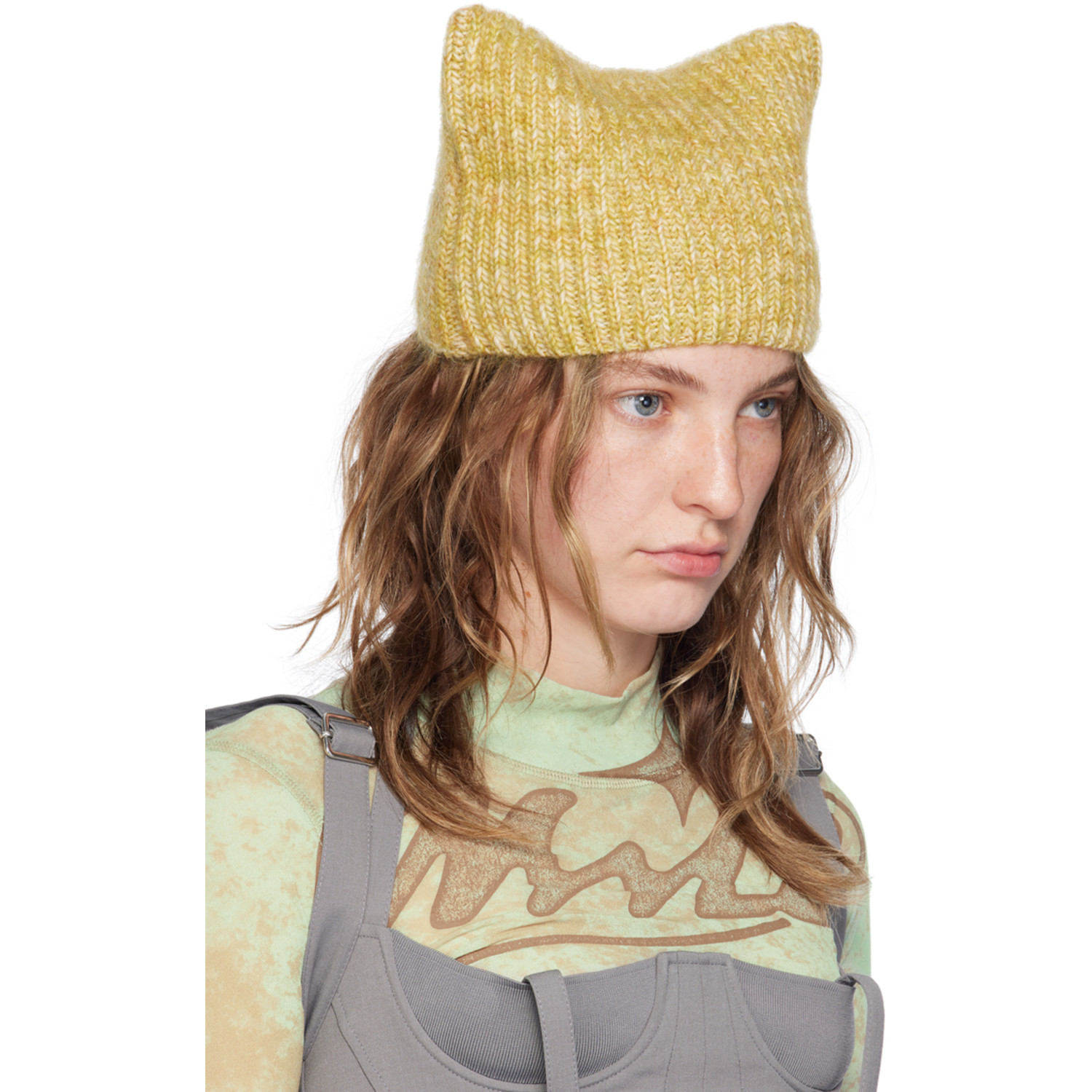  Knwls Yellow Precious Beanie 