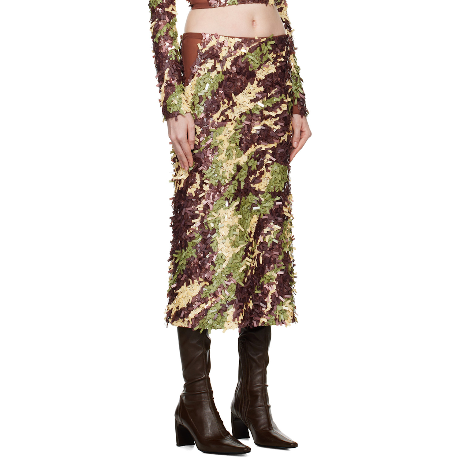  Knwls Multicolor Olivia Midi Skirt 