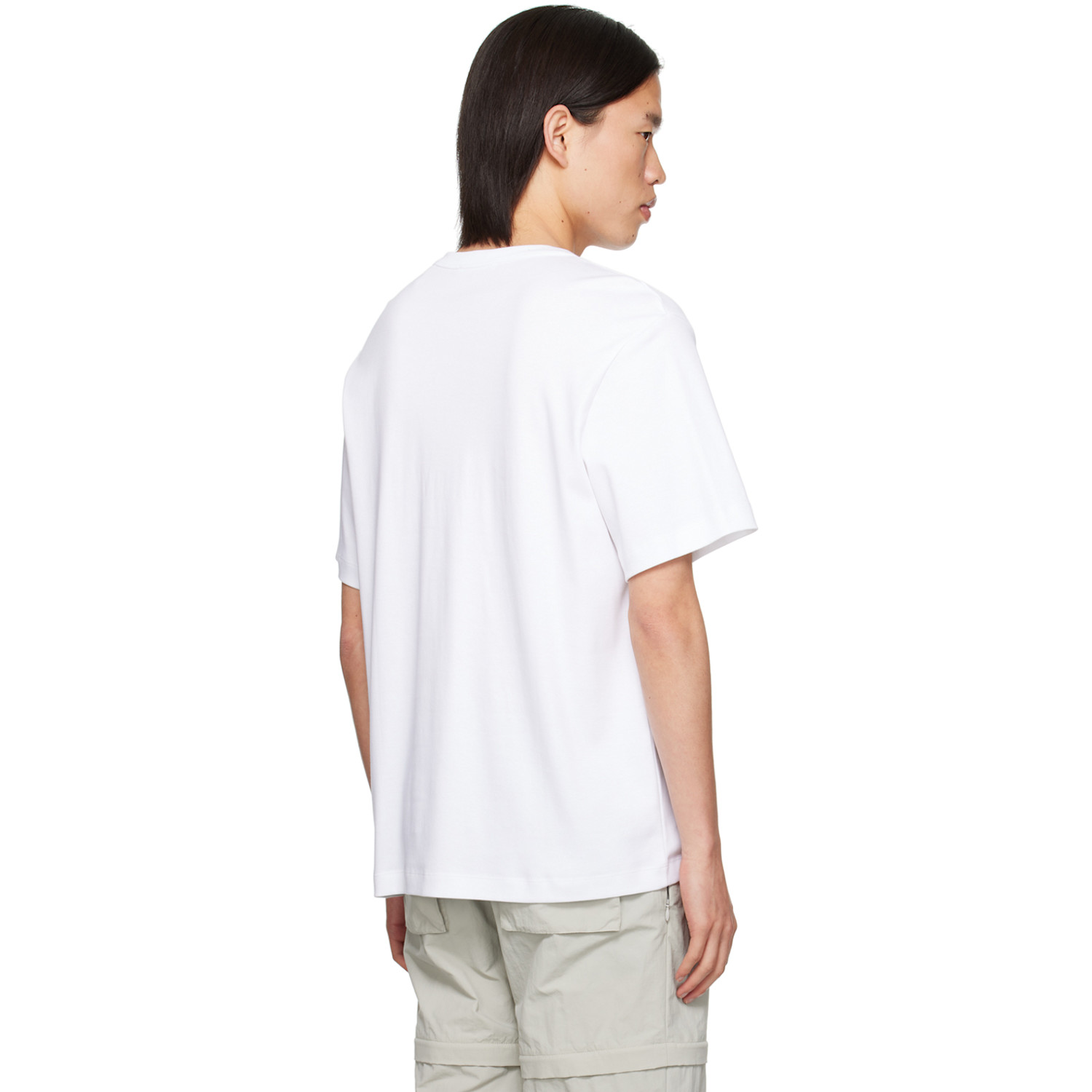  Helmut Lang White Embroidered T-shirt 