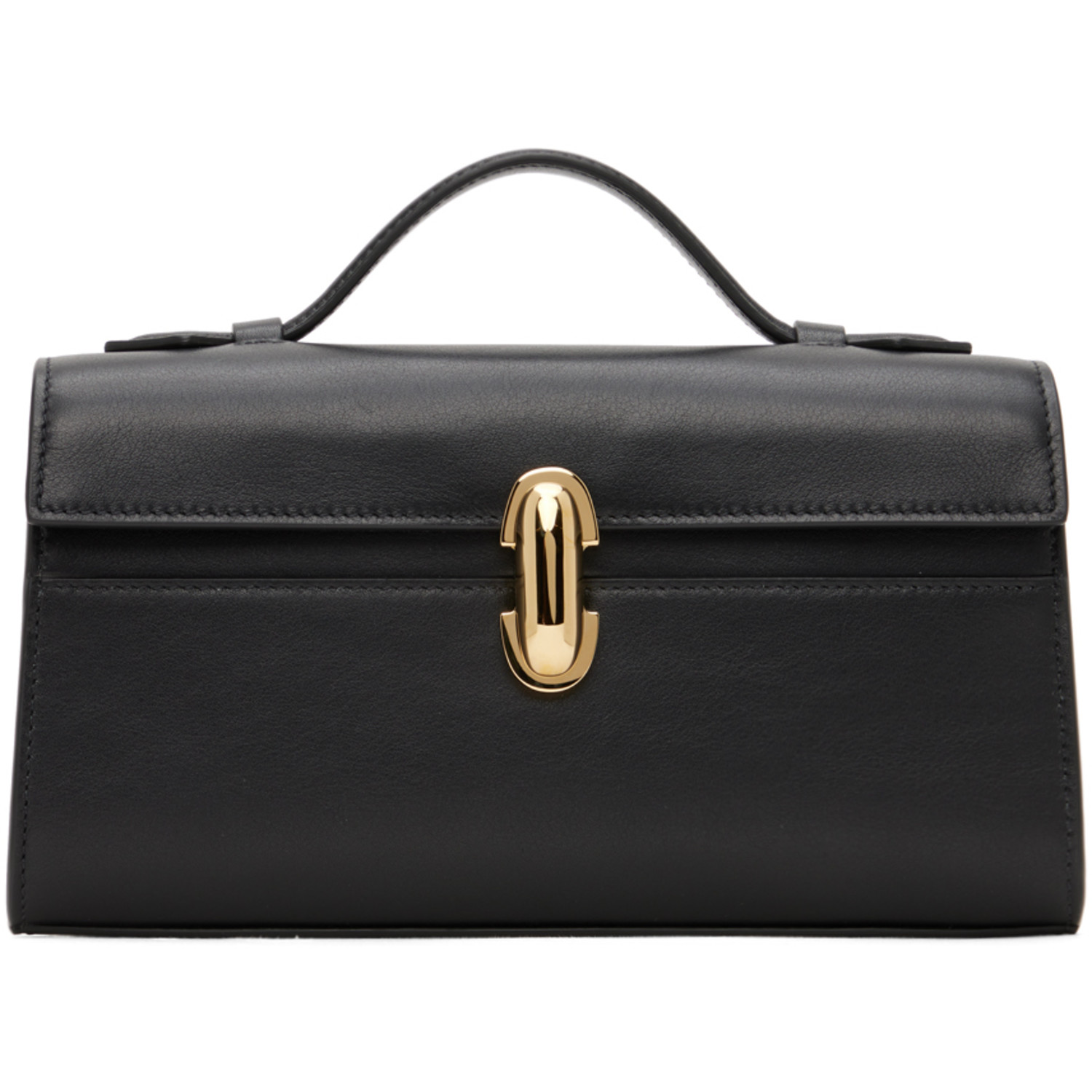 Savette Black Symmetry Pochette Top Handle Bag