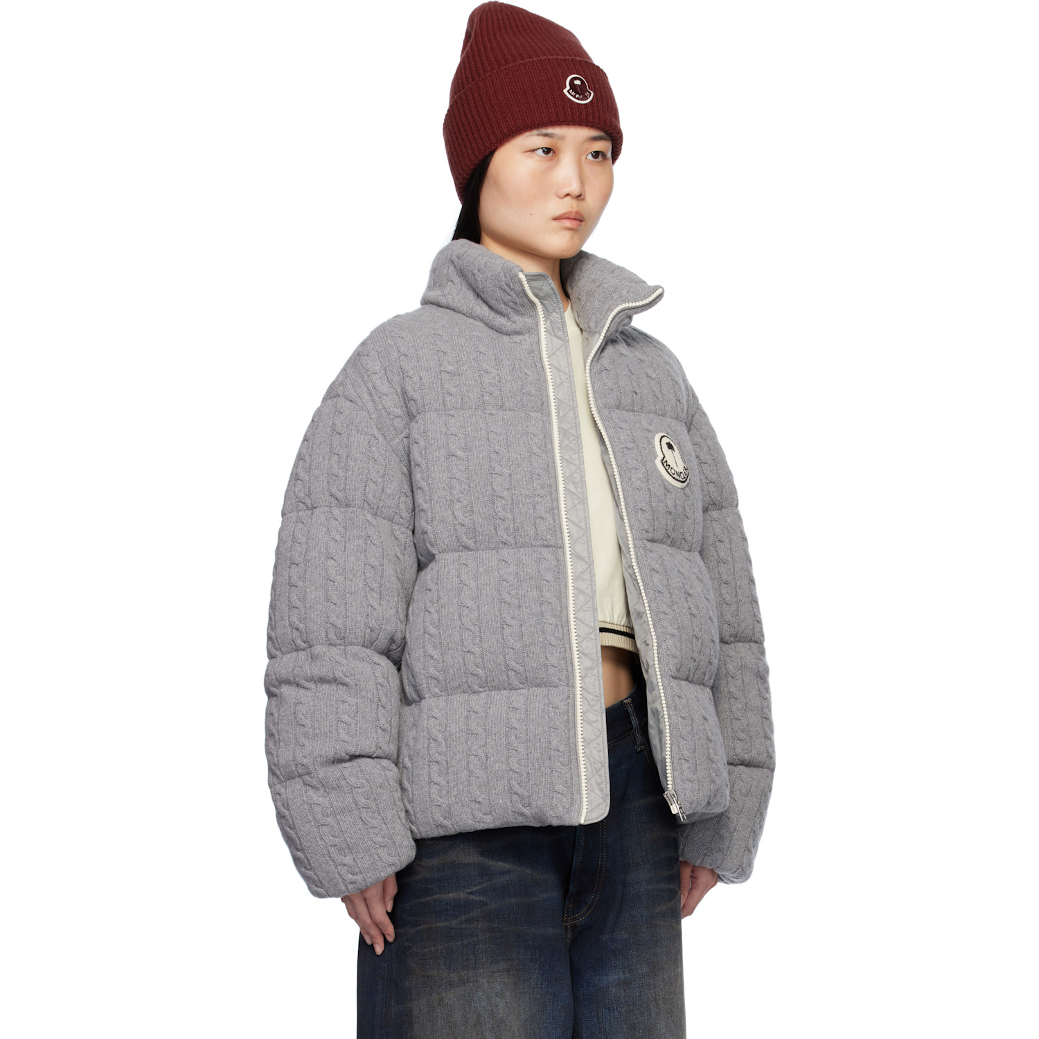  Moncler Genius Moncler X Palm Angels Gray Austru Down Jacket 