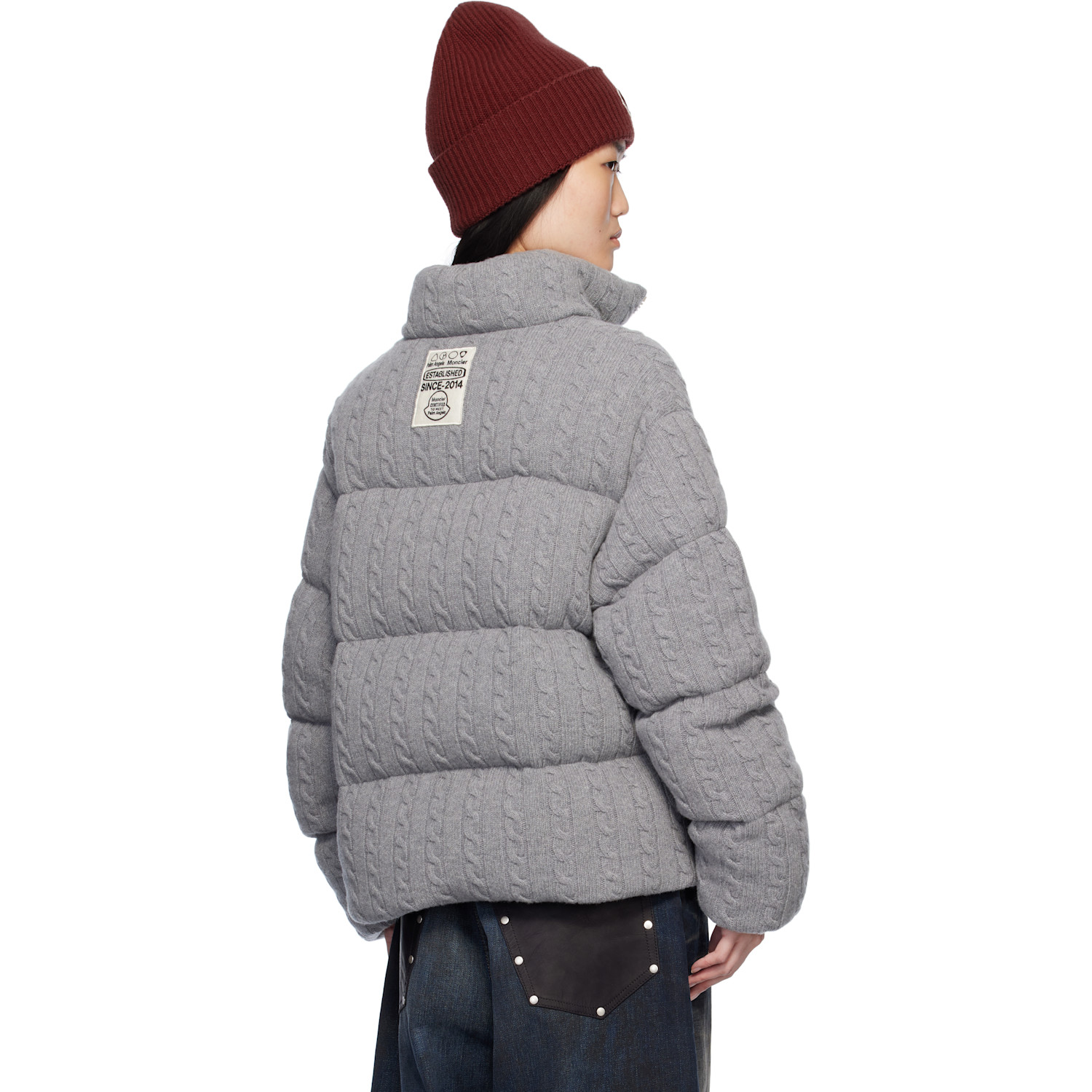  Moncler Genius Moncler X Palm Angels Gray Austru Down Jacket 