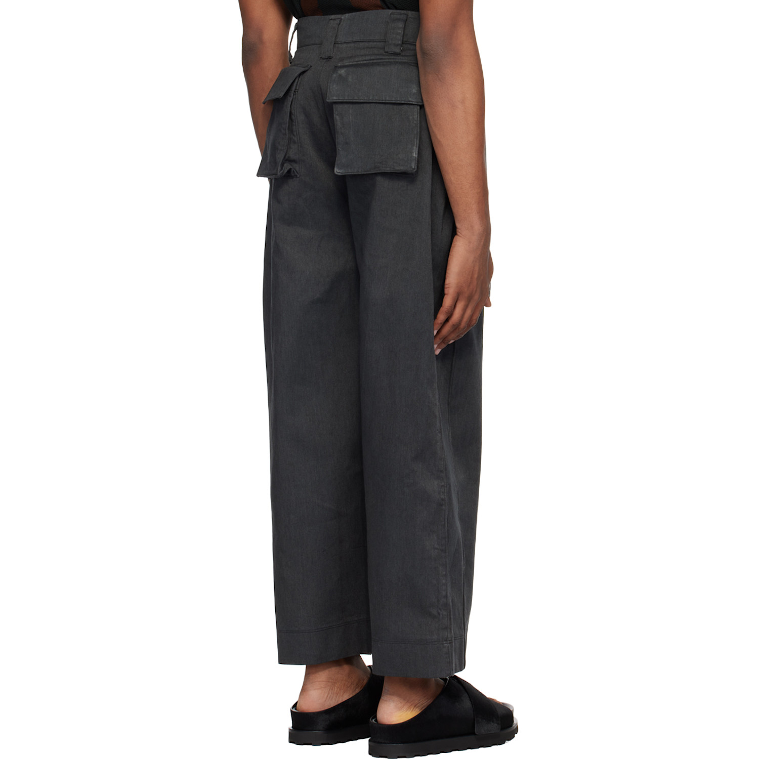  Yaku Ssense Exclusive Gray Cargo Pants 