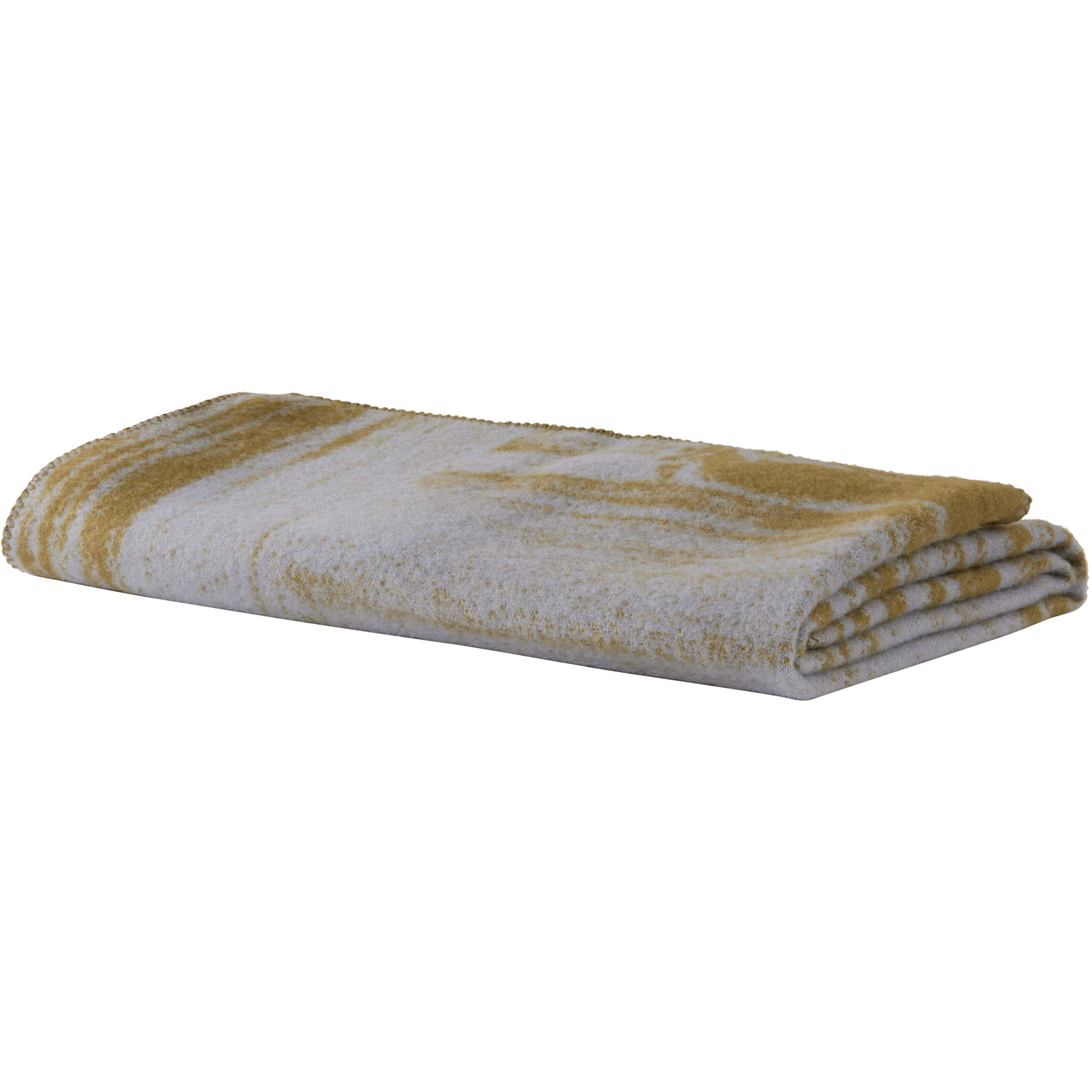  Hem Blue & Khaki Glitch Throw Blanket 