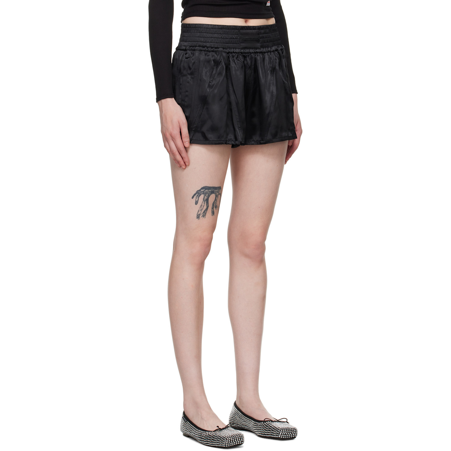  Alexander Wang Black Track Shorts 