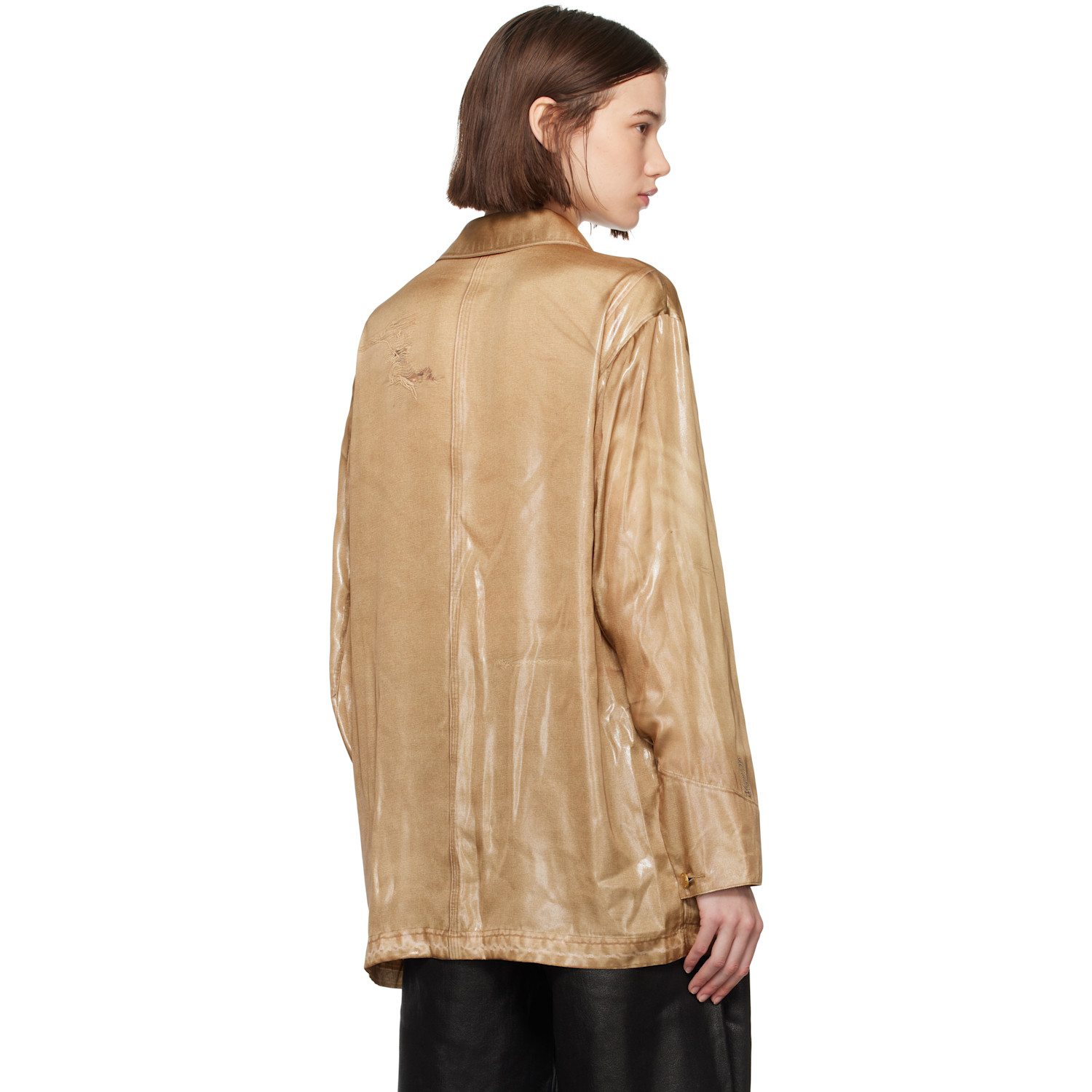  Alexander Wang Tan Trompe L'œil Shirt 