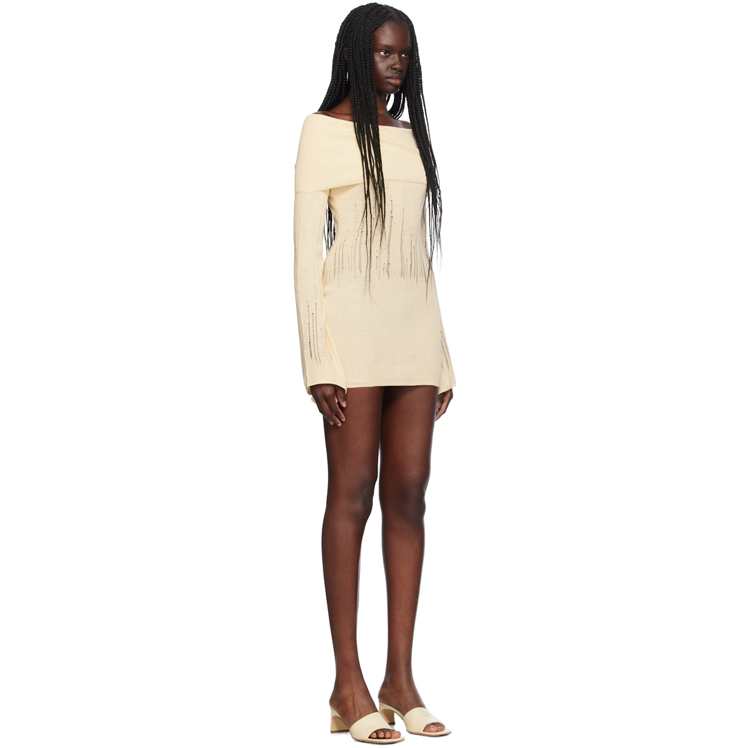 Aya Muse Beige Deva Minidress 