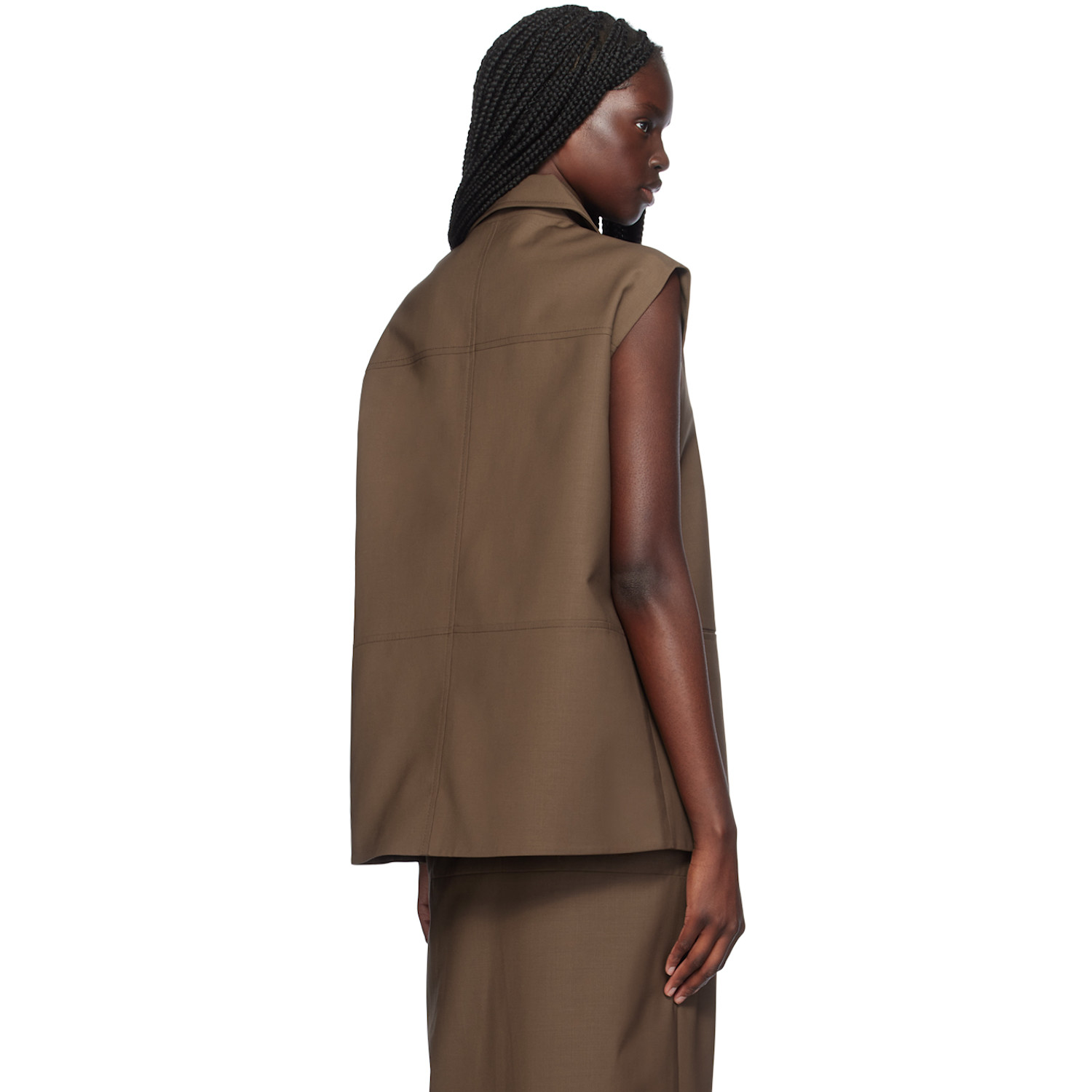  Aya Muse Brown Castor Vest 