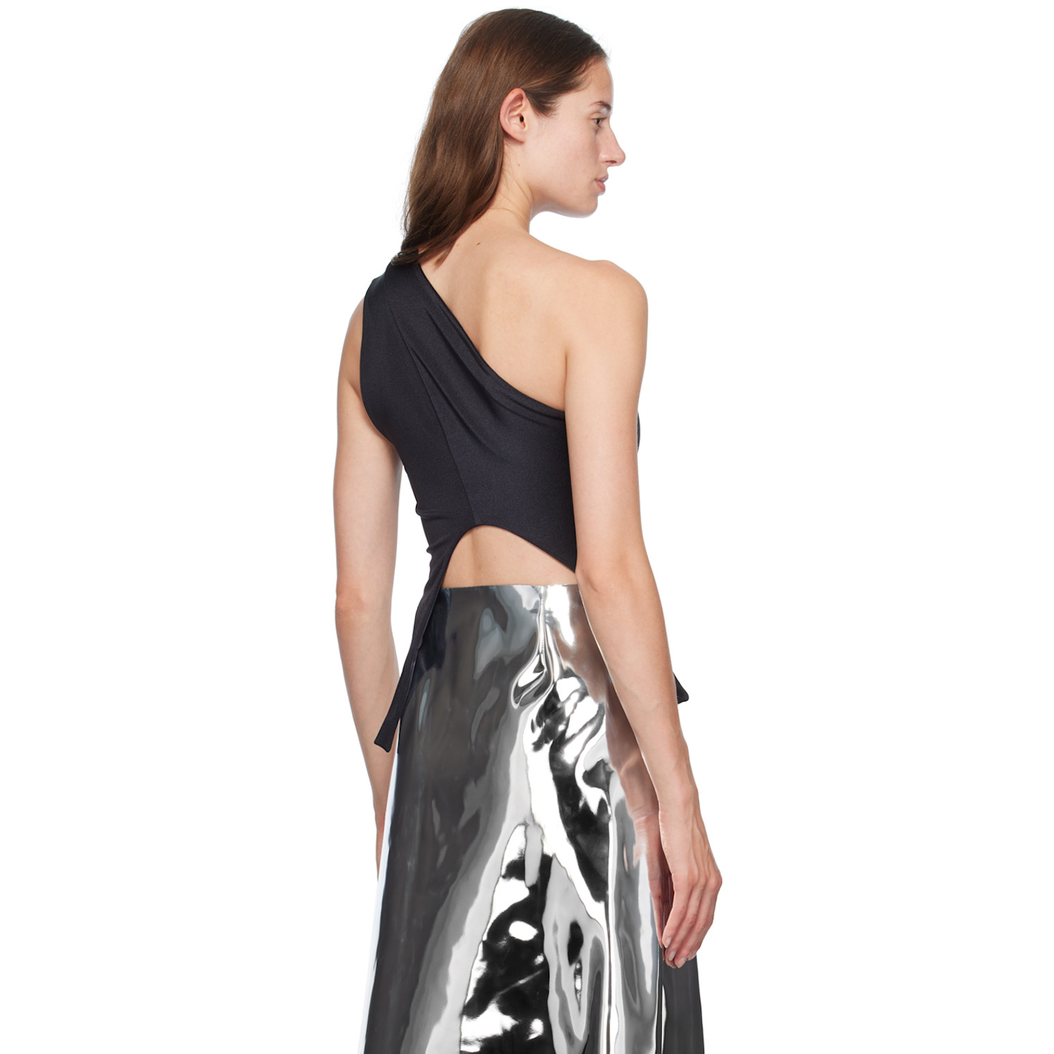  Marie Adam-leenaerdt Black Off-shoulder Tank Top 