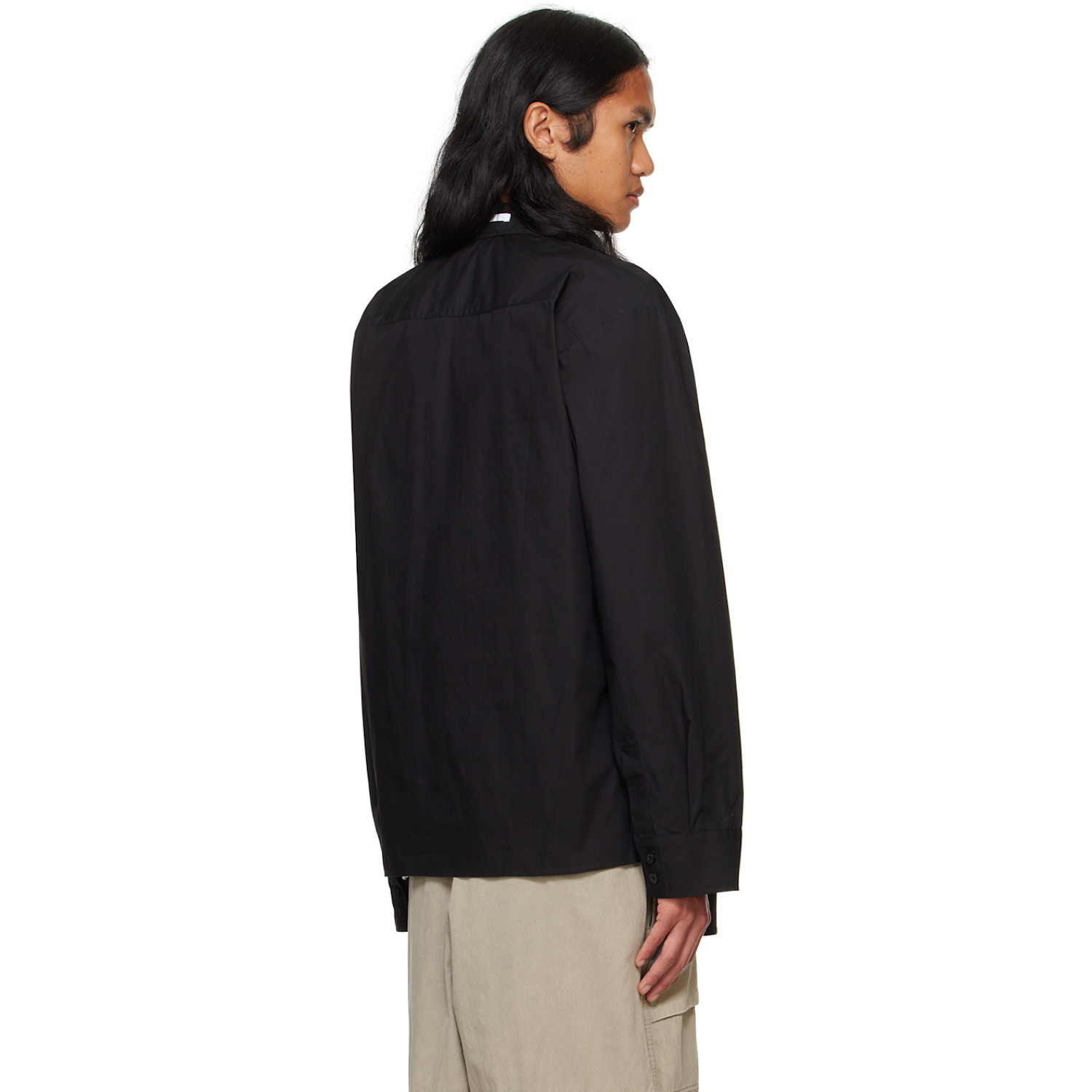  Spencer Badu Black Layered Shirt 