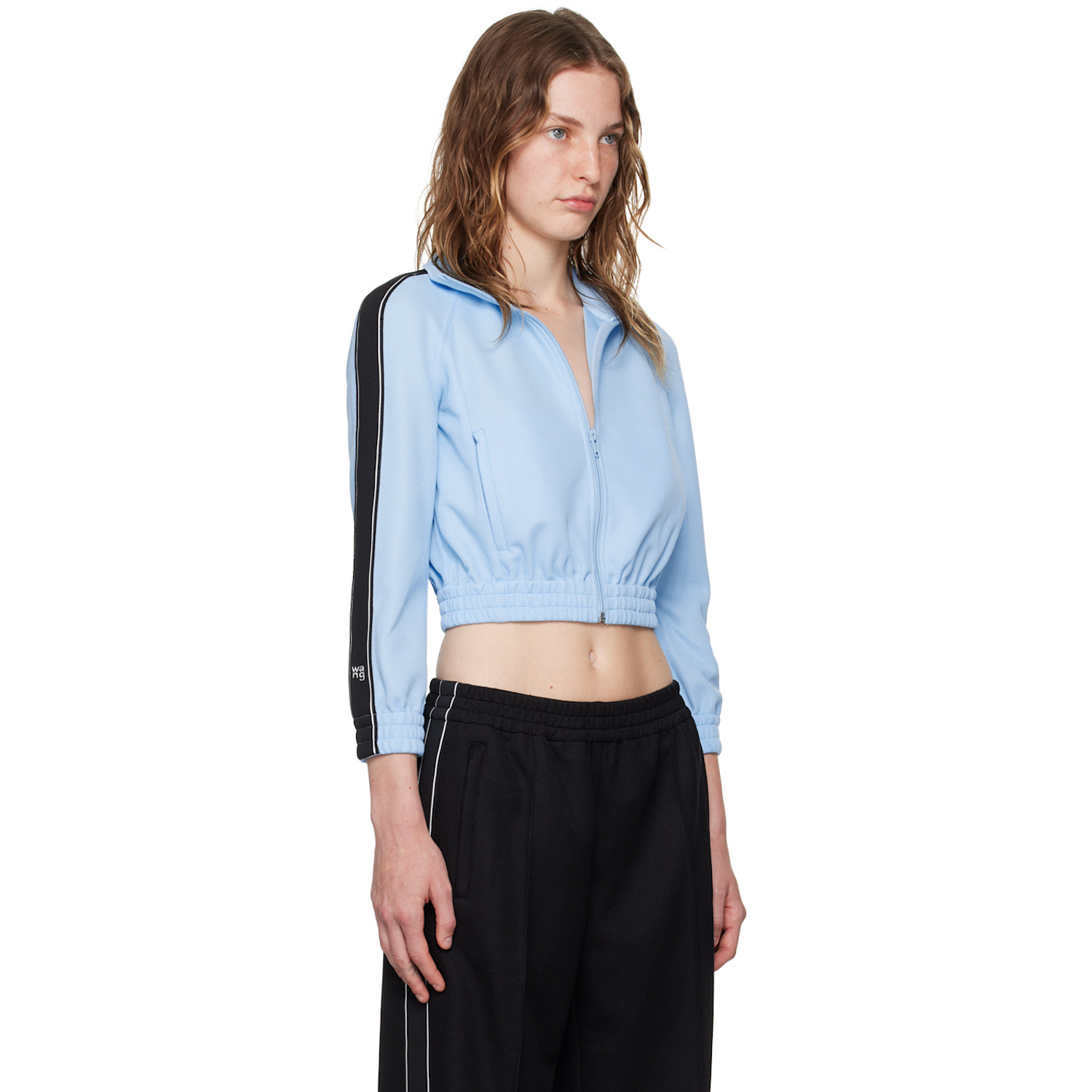  Alexanderwang.t Blue Logo Tape Track Jacket 
