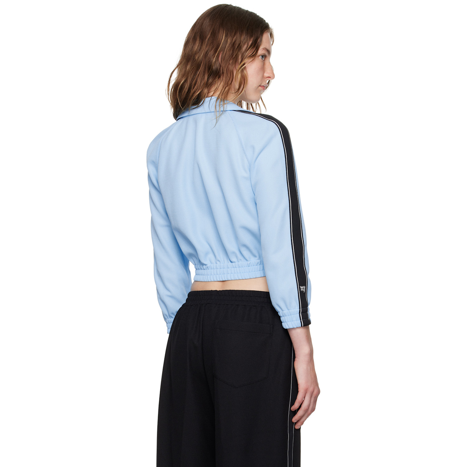  Alexanderwang.t Blue Logo Tape Track Jacket 