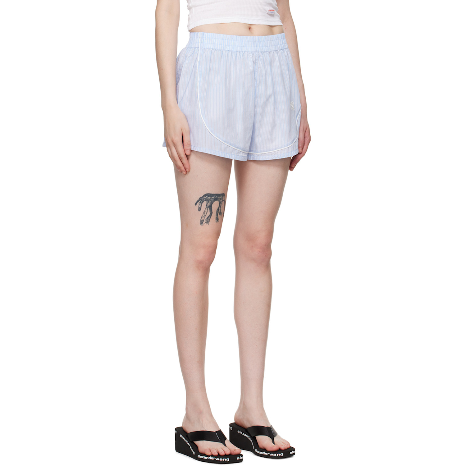  Alexanderwang.t Blue Track Shorts 