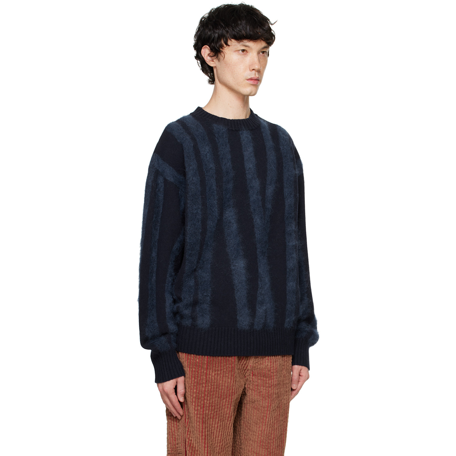  Le Père Blue Tyndell Stripe Sweater 