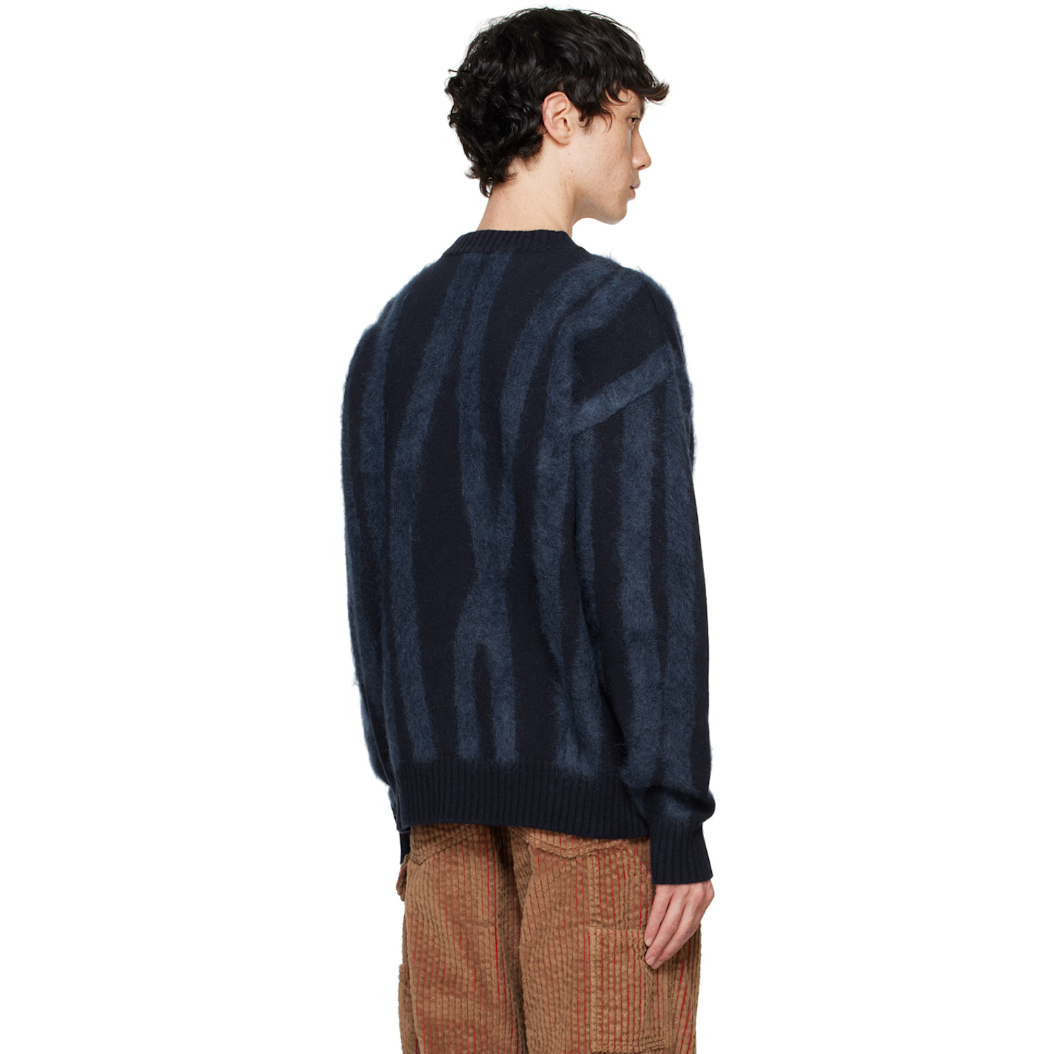  Le Père Blue Tyndell Stripe Sweater 